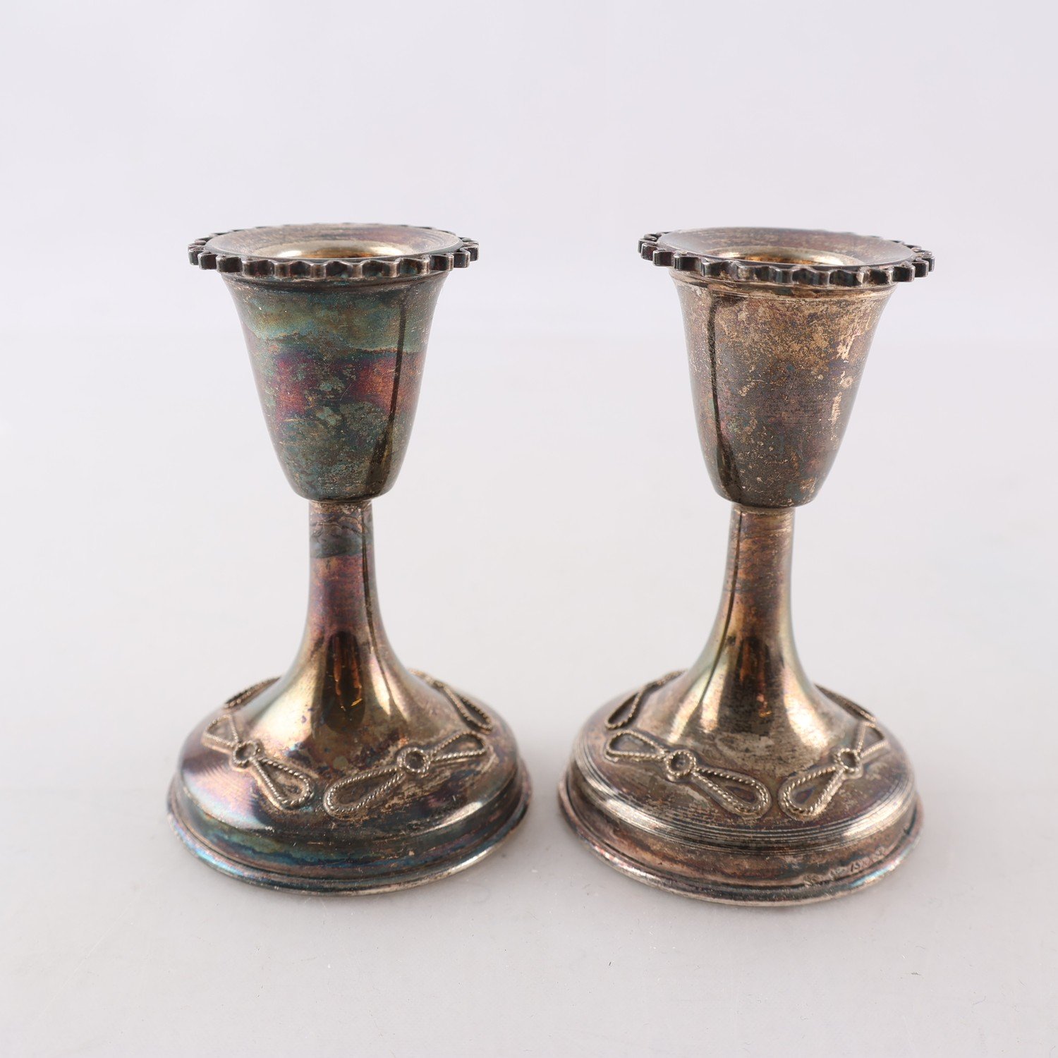 Ljusstakar, Silver stämplade 825, Israel, 2 st