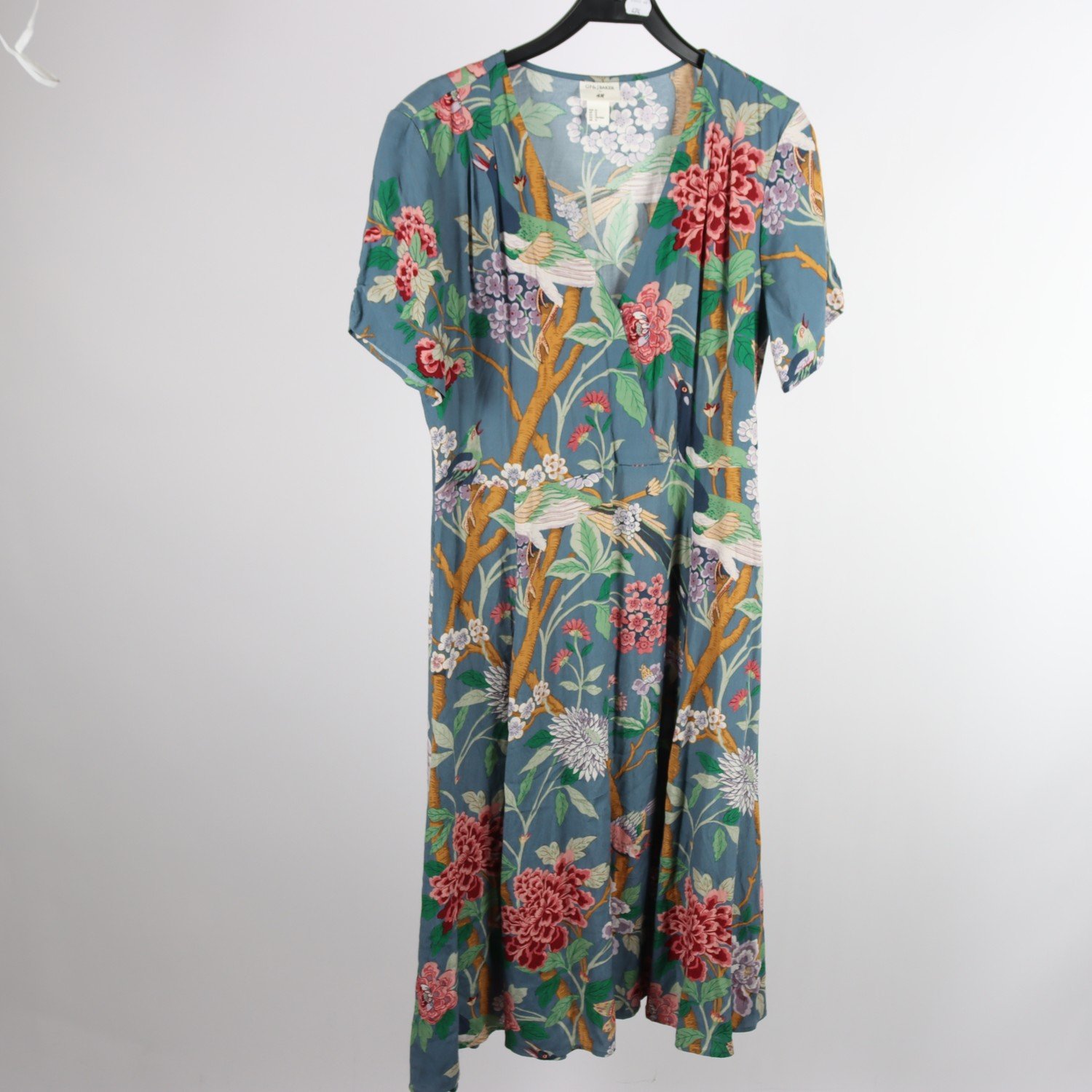 Klänning, GP&J Baker x H&M, blå, mönstrad, stl. 44