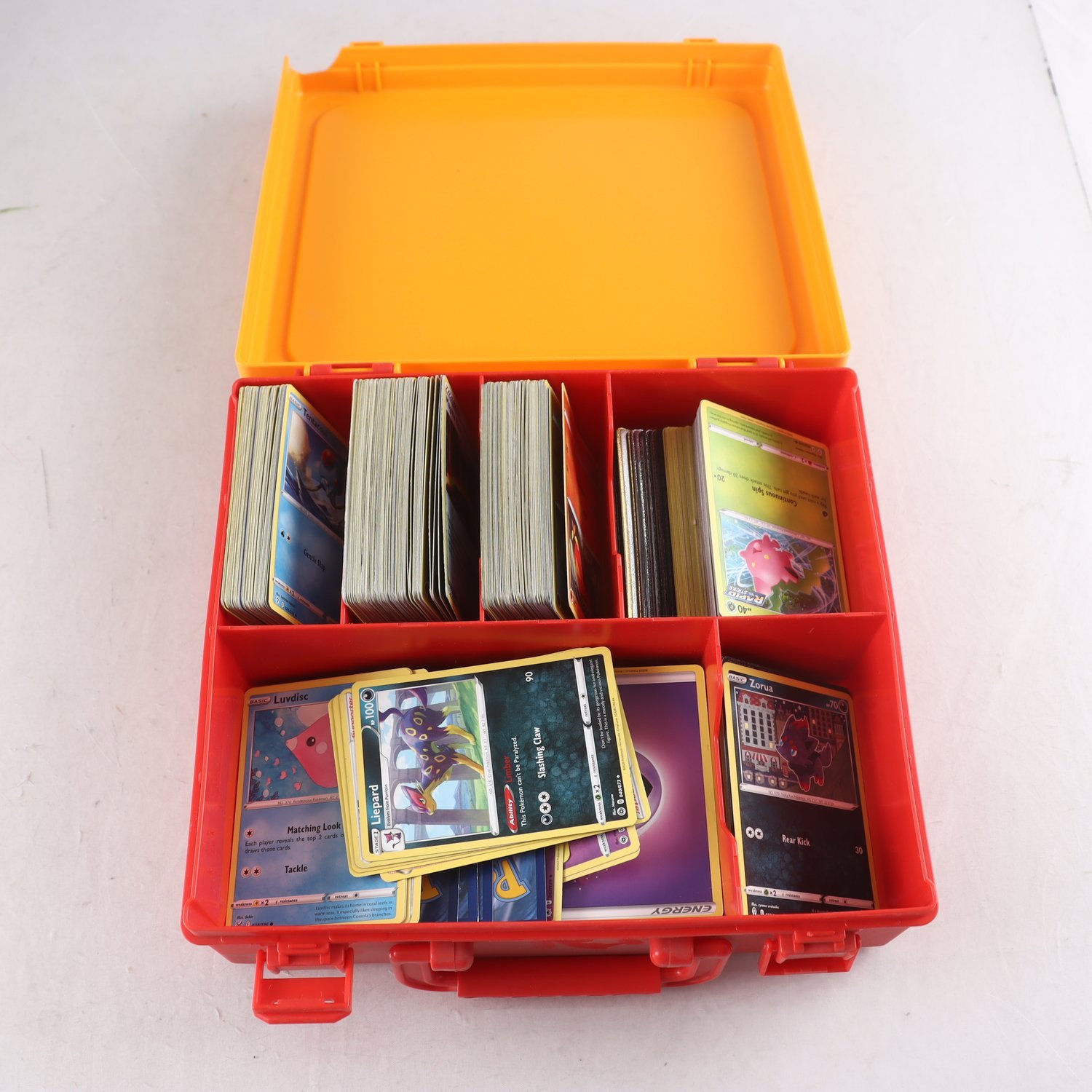 Kort, Pokemonkort, blandat, i ask.