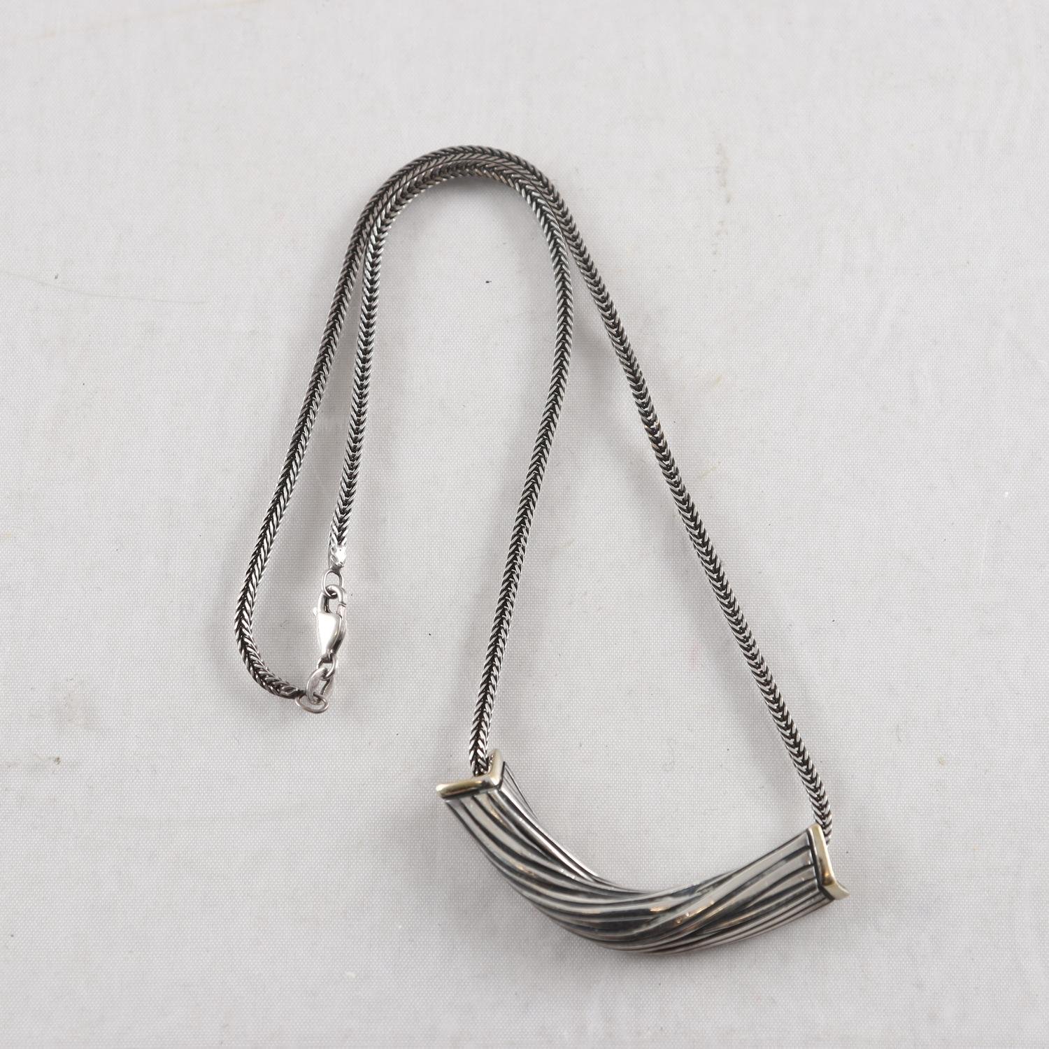 Halsband, silver 925, vikt: 15,3 g