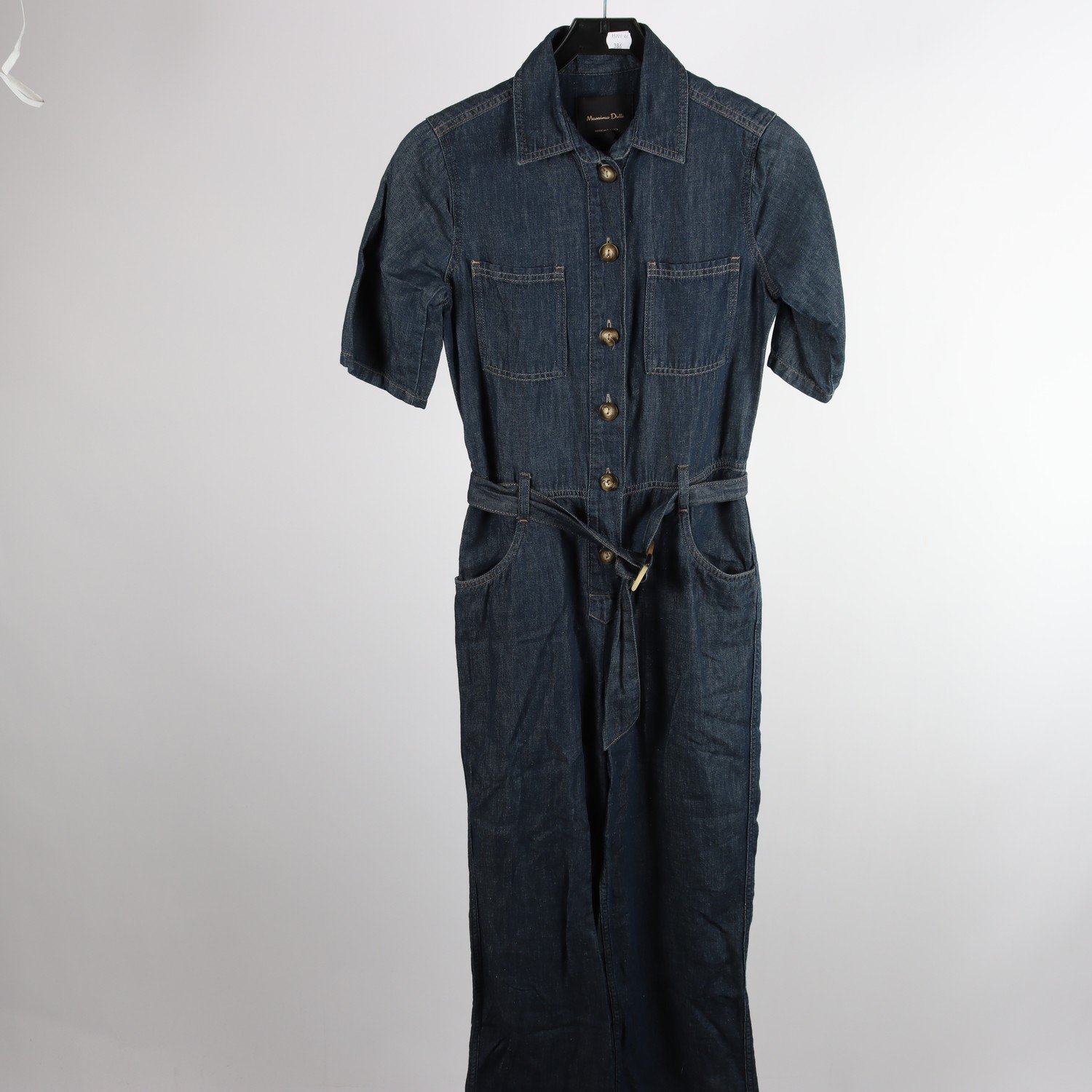 Byxdress, denim, Massimo Dutti, blå, stl. S