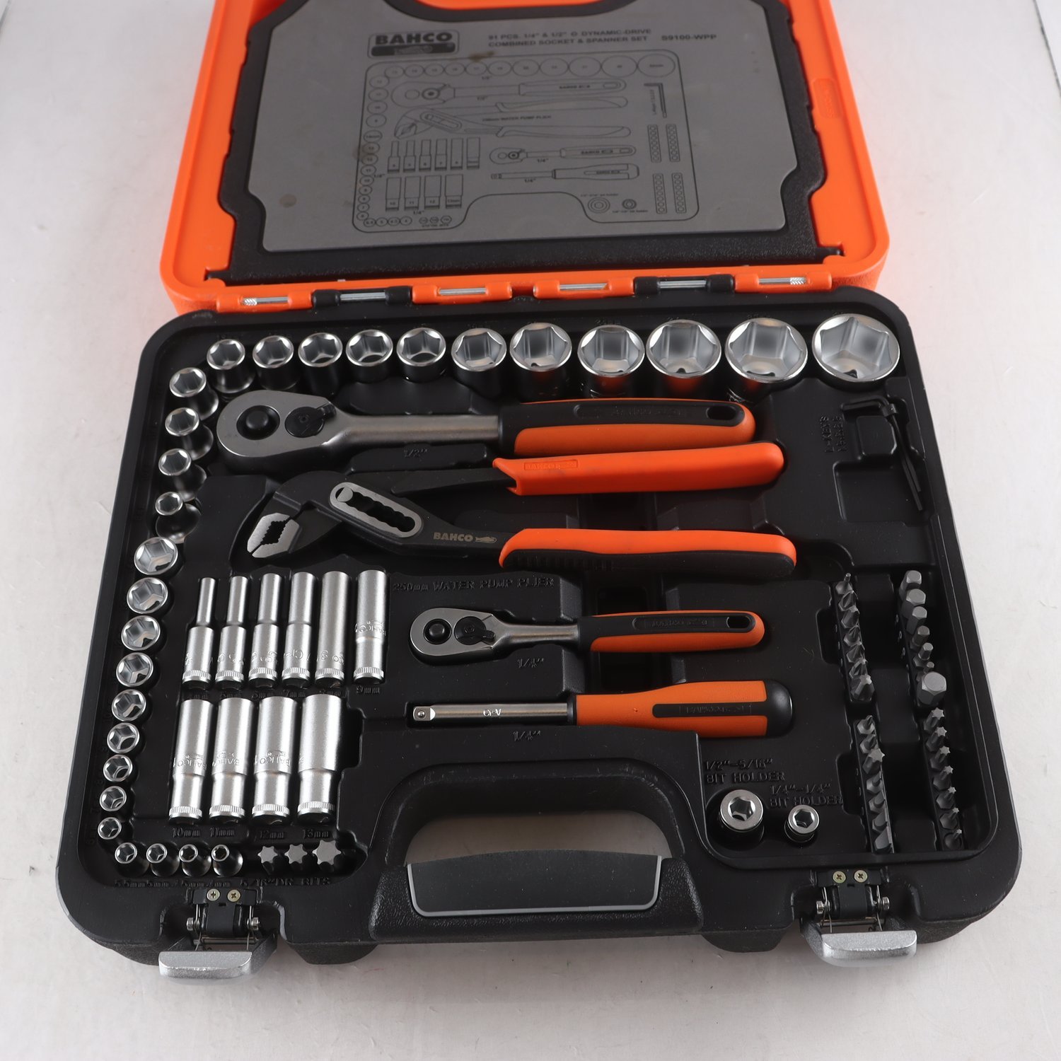 Hylsnyckelset, Bahco ,combined socket och spanner set. Samfraktas ej.
