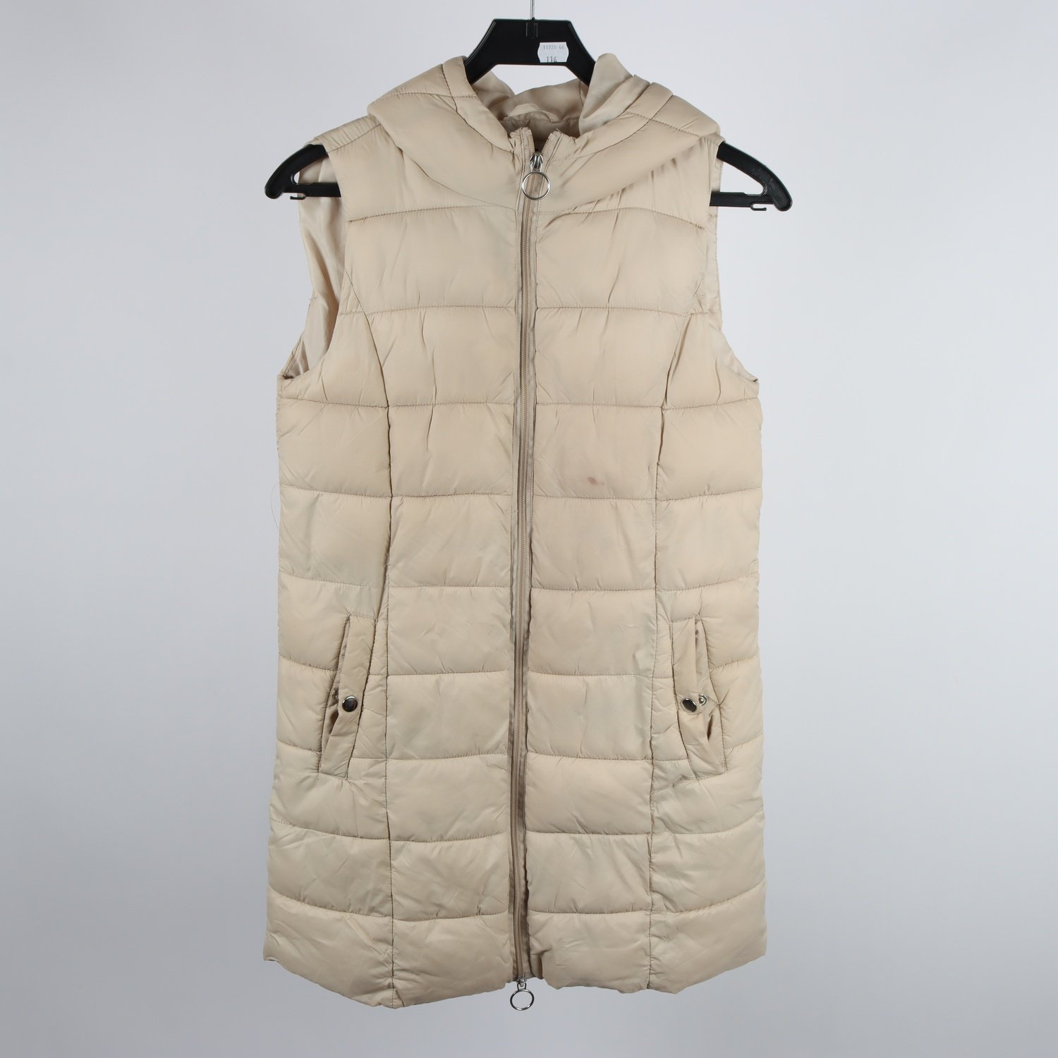 Väst, JDY, beige, stl. XS