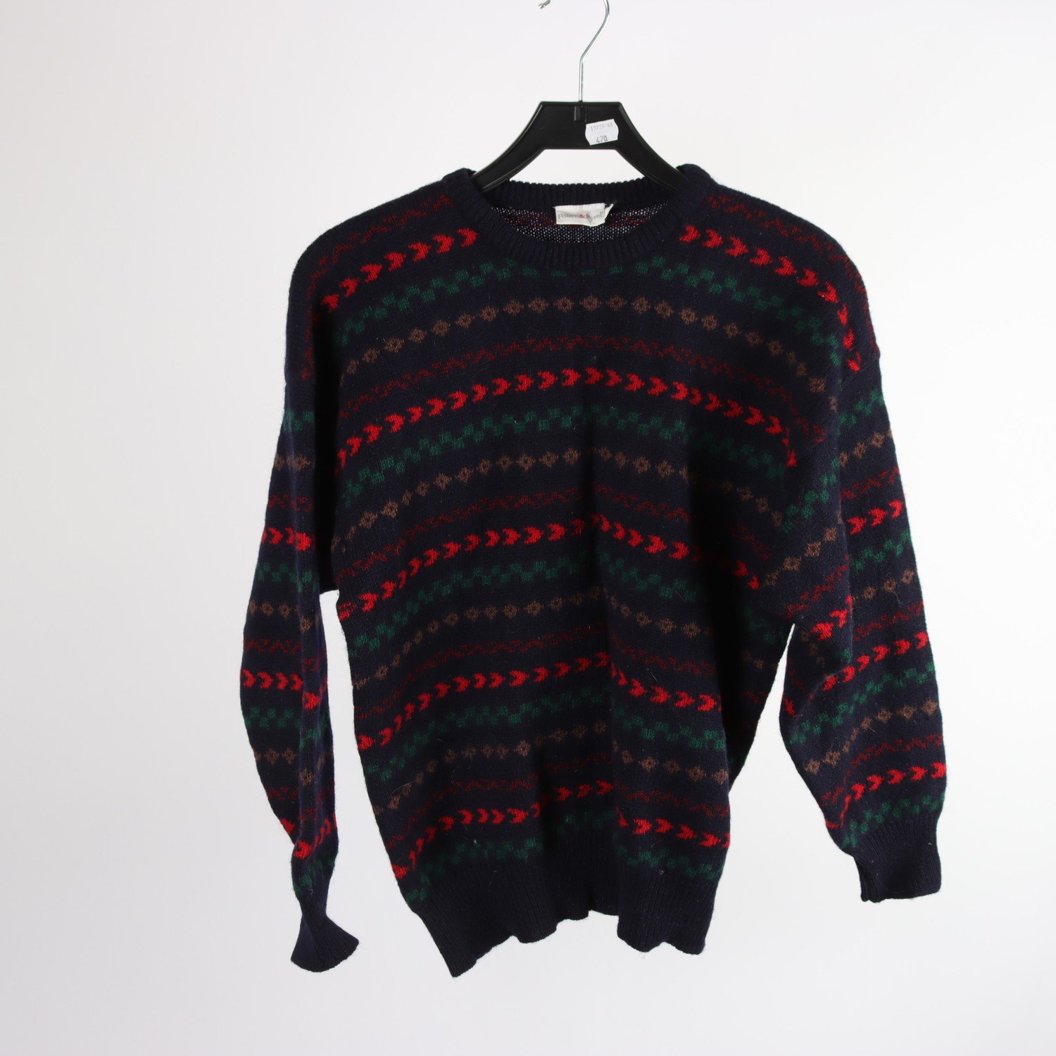 Tröja, Polarn O.Pyret, blå, mönstrad, stl. M