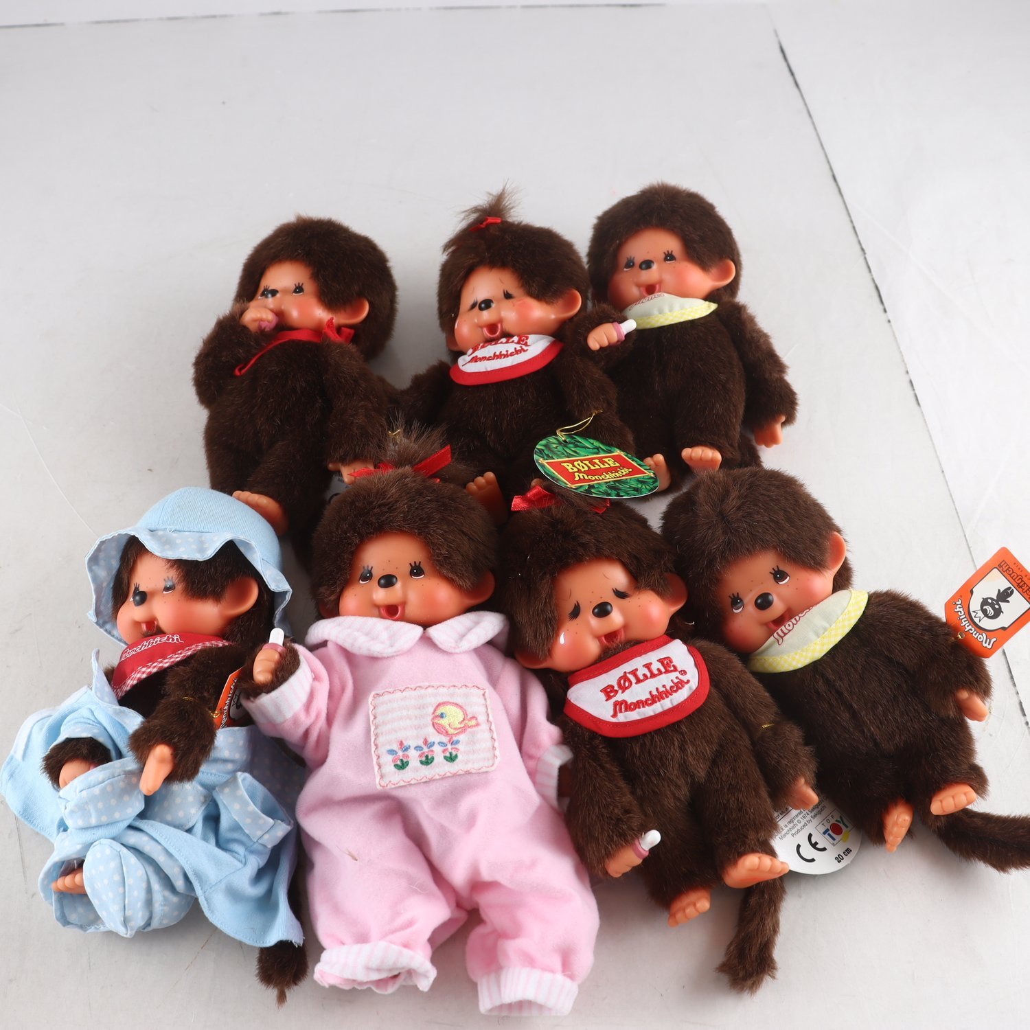Mjukisdjur, Monchhichi, blandat.