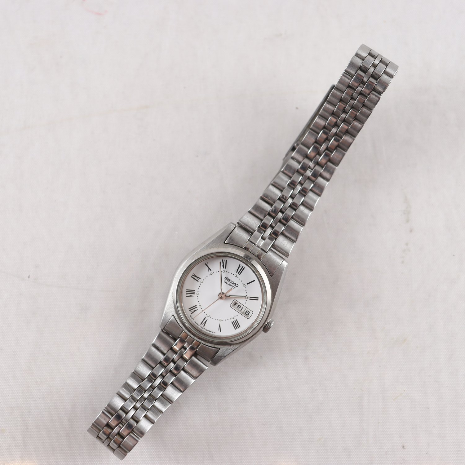 Armbandsur, stål, Seiko, datum, quartz