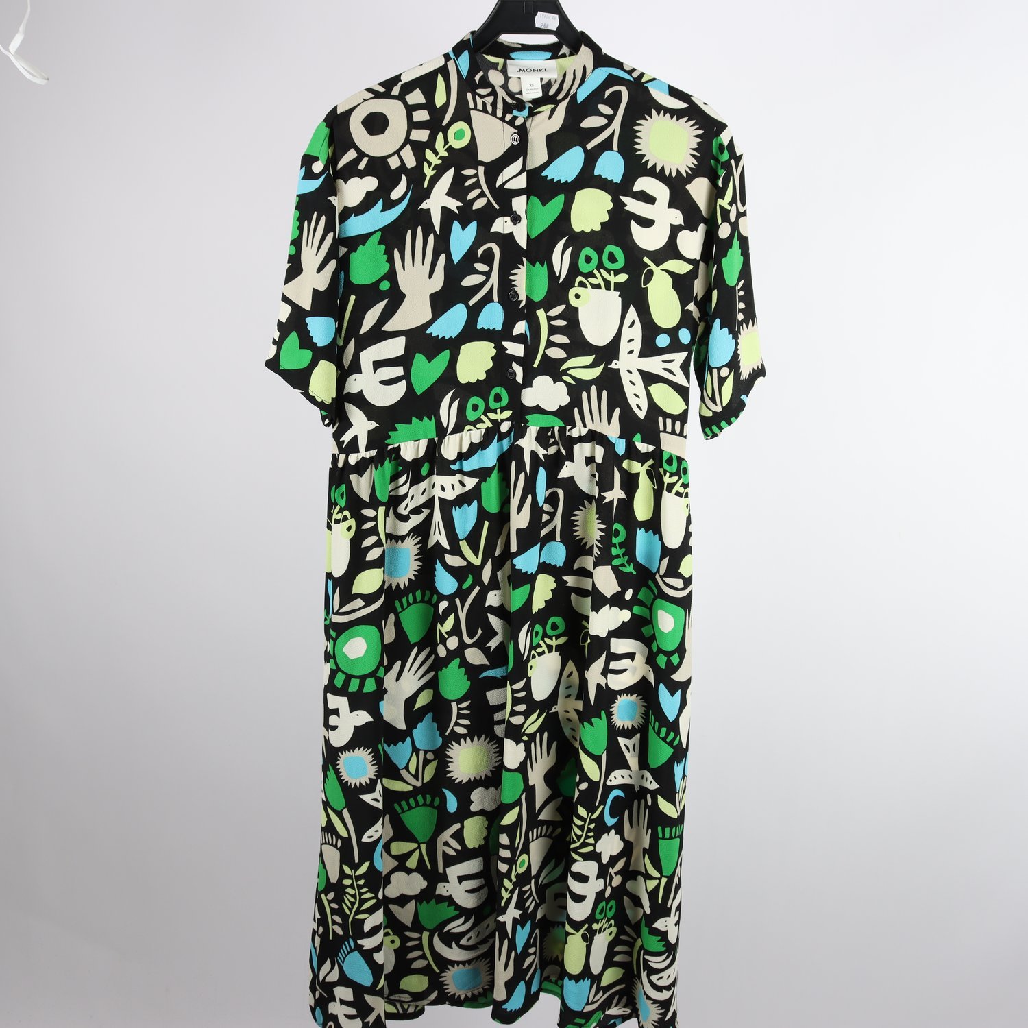 Klänning, Monki, mönstrad, stl. XS