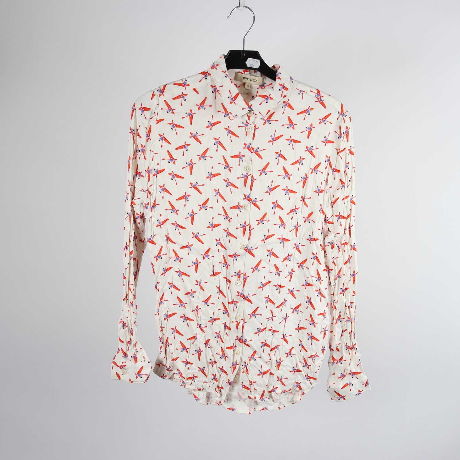 Blus, Whyred, vit, mönstrad, stl. 40