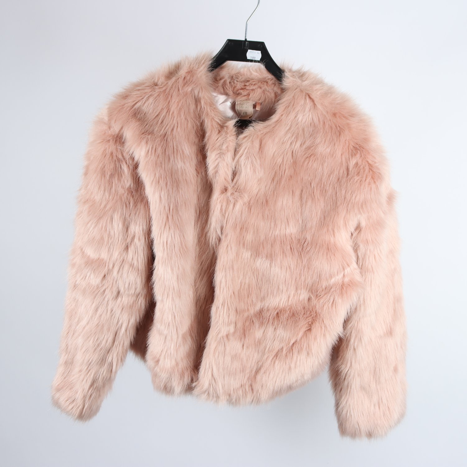 Jacka, Nicki Minaj x H&M, rosa, fuskpäls, stl. 38