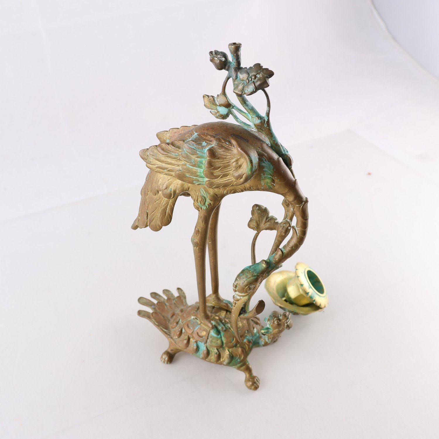 Ljusstake, Mässing, asien, 1900-tal, defekt