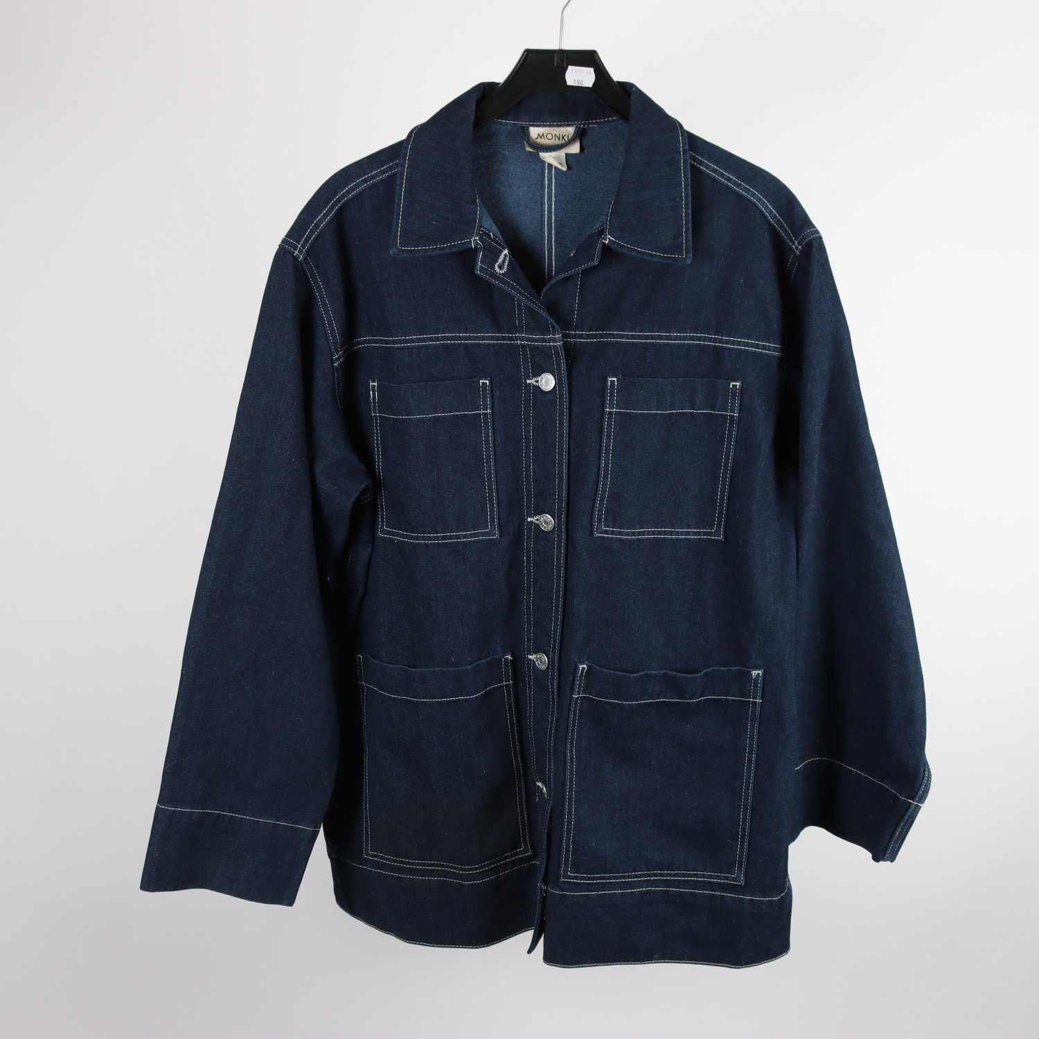 Overshirt, denim, Monki, blå, stl. S