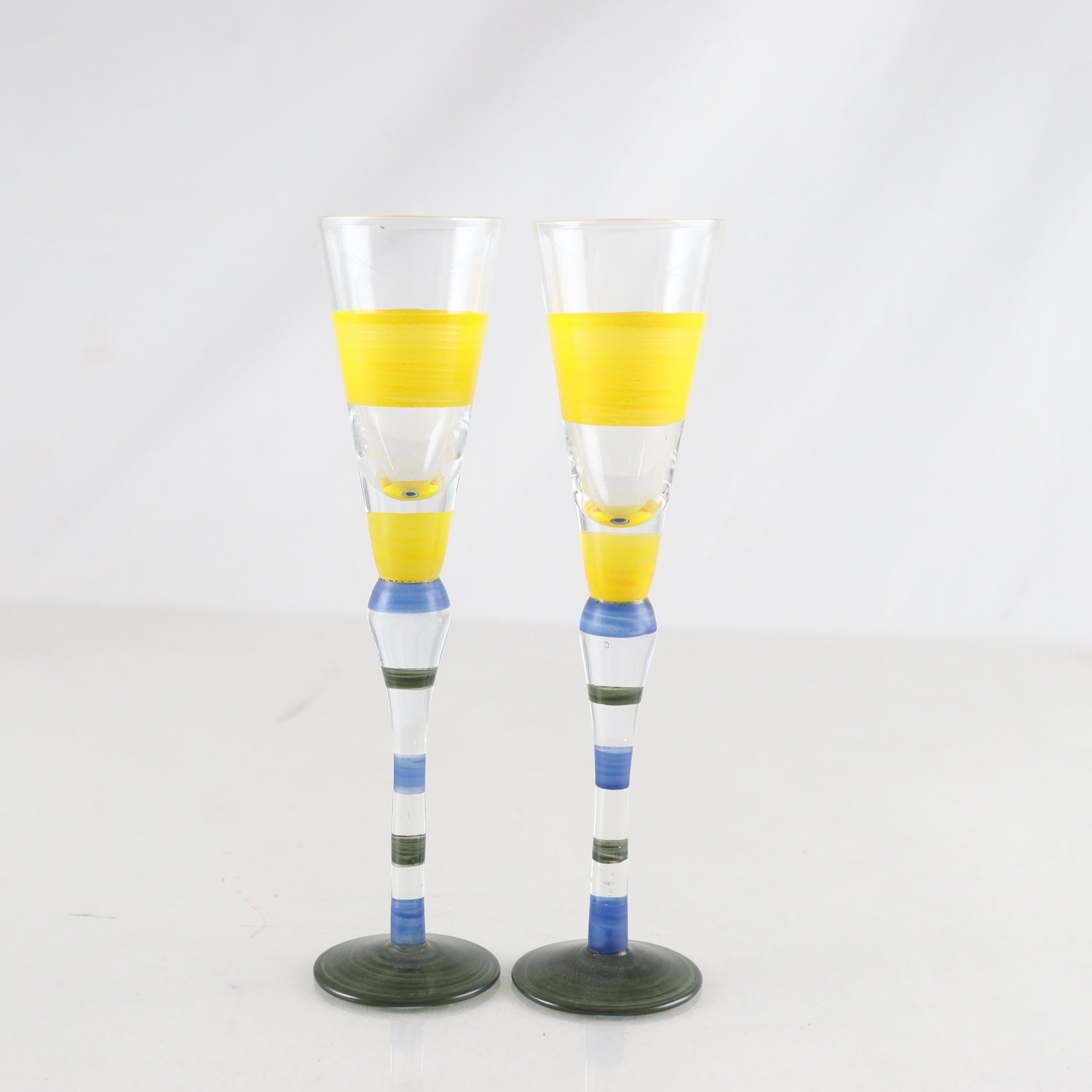 Snapsglas, Clown, Anne Nilsson, Orrefors, 2 st