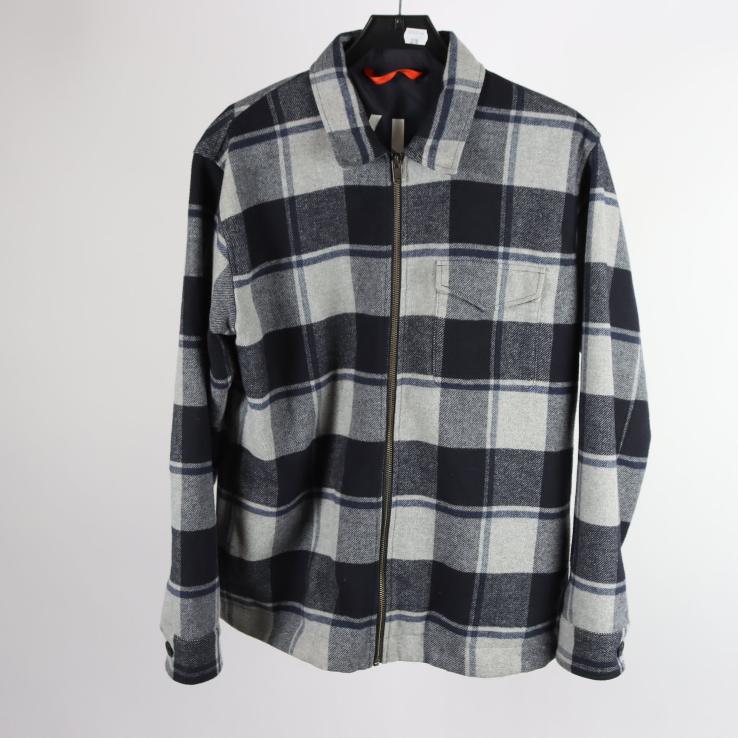 Jacka/overshirt, Selected, blå, rutig, stl. S