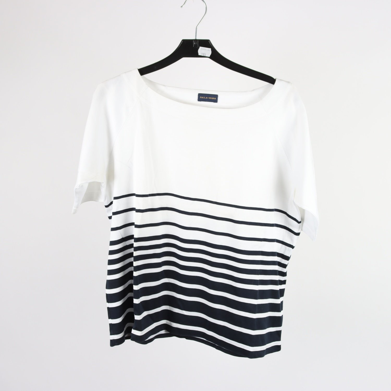 Tröja, Paul & Shark, vit, blå, randig, stl. L