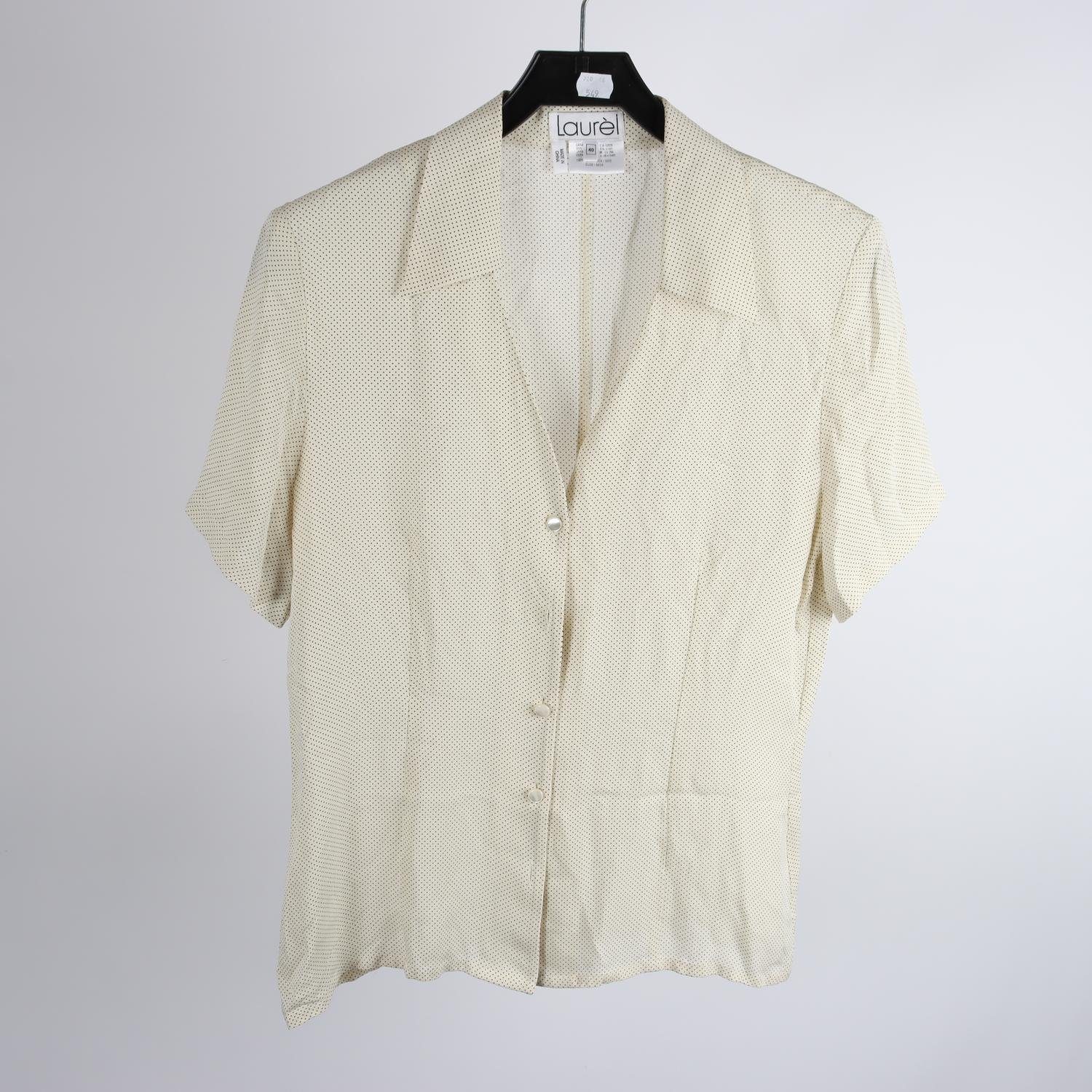 Blus, Laurél, beige, prickig, stl. 40