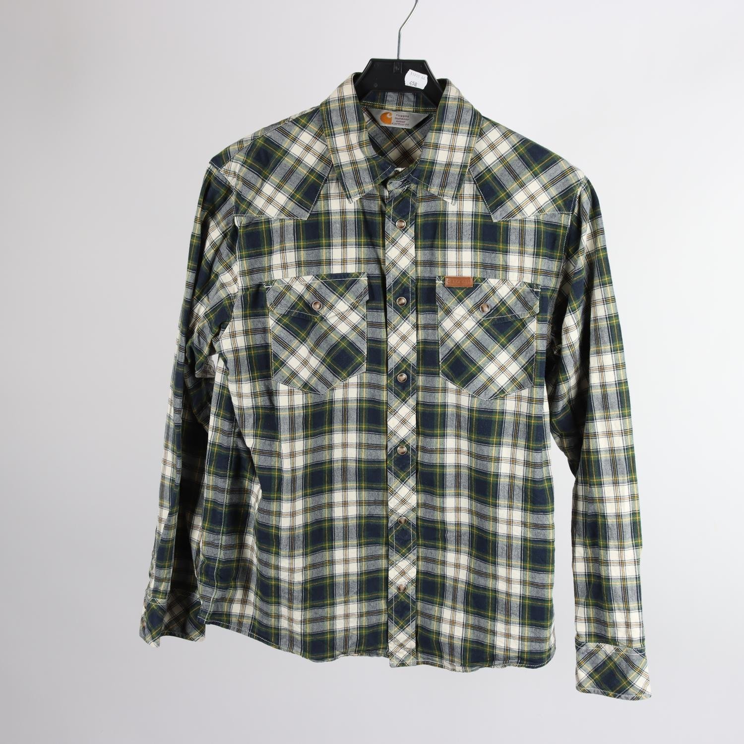 Skjorta, Carhartt, grön, rutig, stl. M