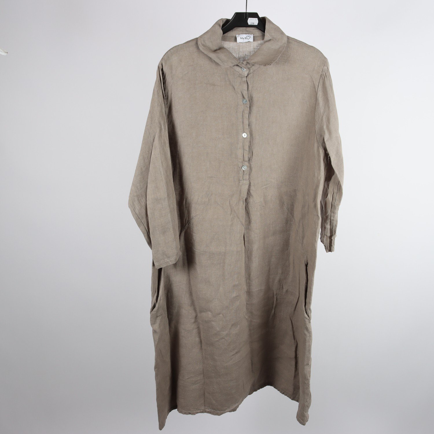 Klänning, Mix by, brunbeige, stl ca. S/M