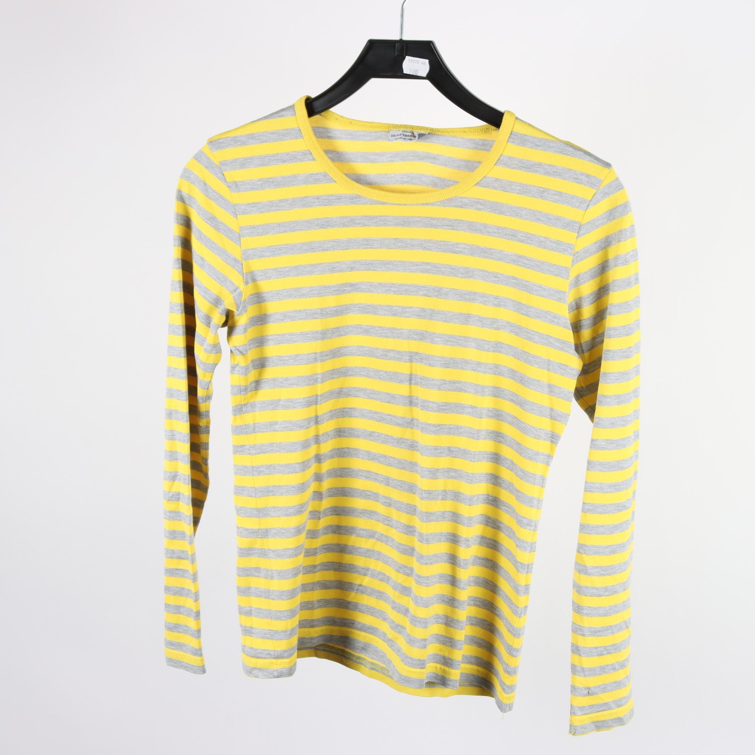 Tröja, Marimekko, gul, grå, randig, stl. S