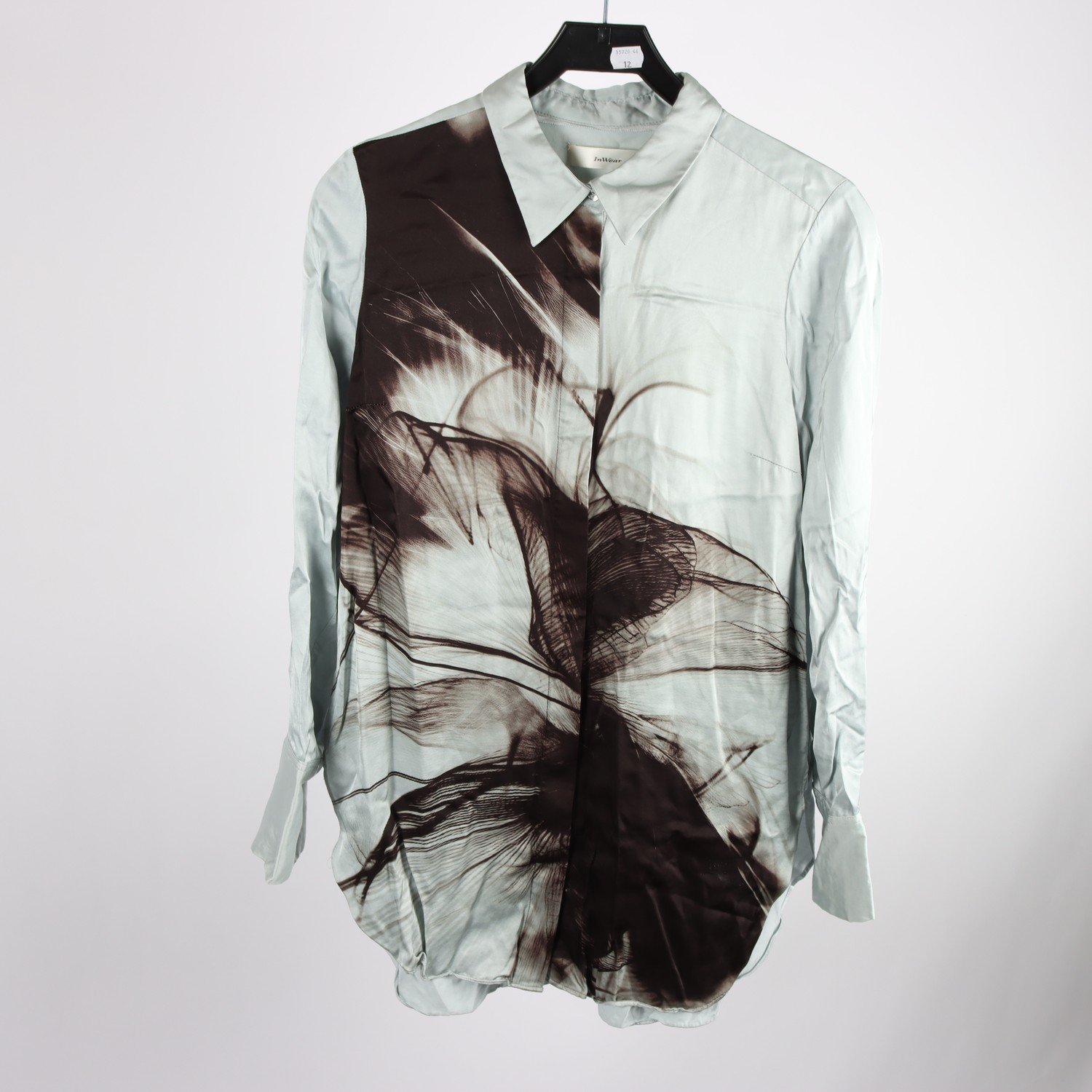 Blus, InWear, gråblå, mönstrad, stl. 42