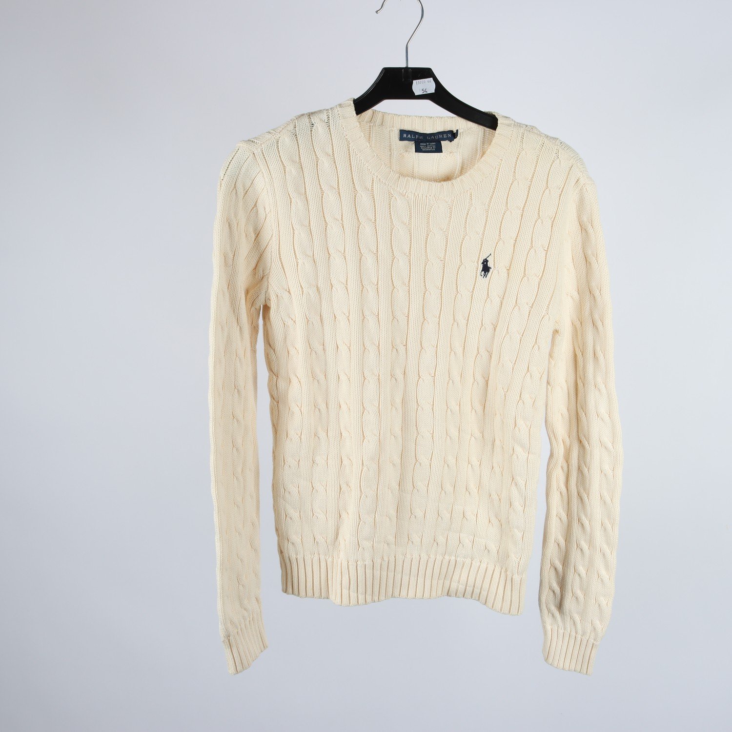 Tröja, Ralph Lauren, offwhite, beige, stl. M