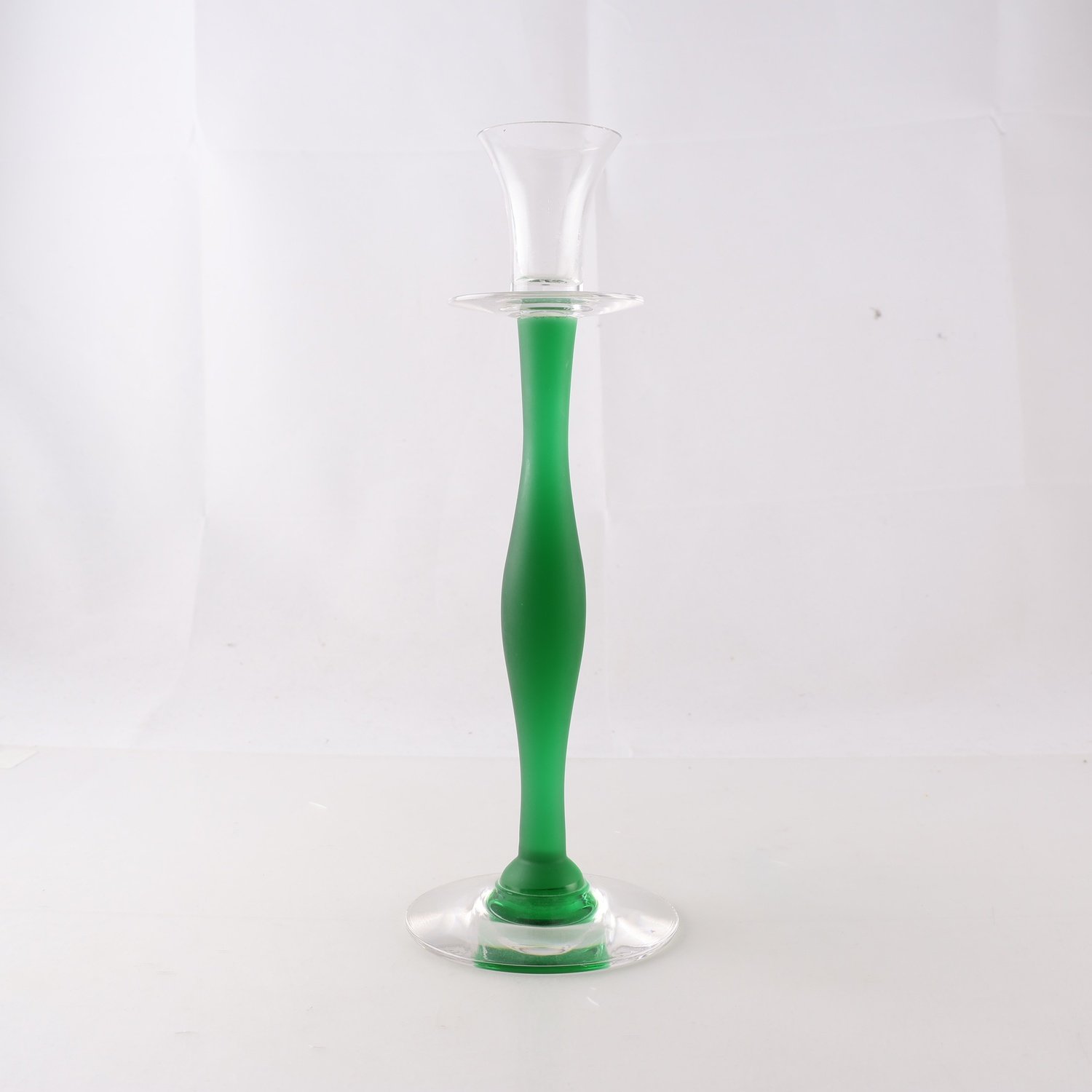 Ljusstake, Orrefors ’Celeste’. Samfraktas ej.