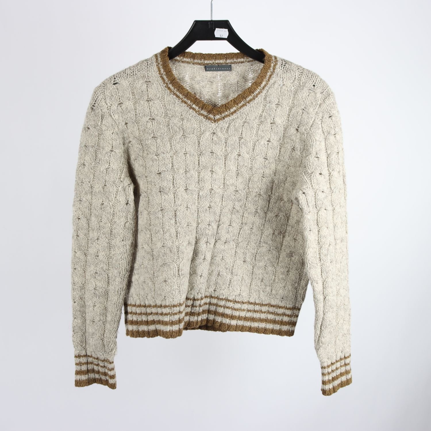 Tröja, Nygårdsanna, beige, brun, stl. M