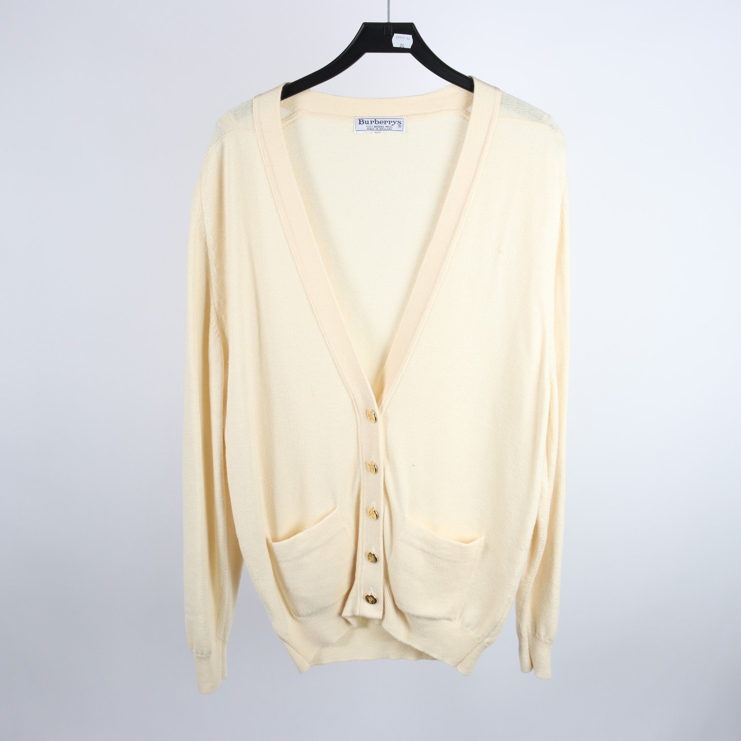 Kofta, vintage, Burberry`s, ljusbeige, stl. 42