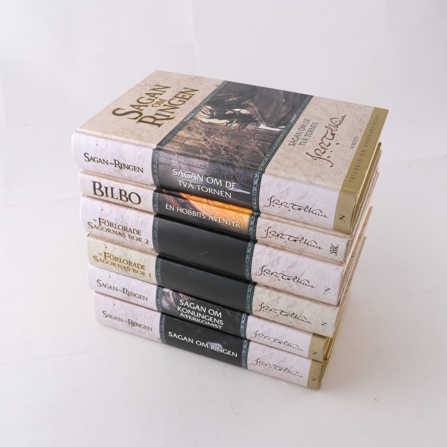 Bokpaket, J.R.R Tolkien, 6 böcker. Samfraktas ej
