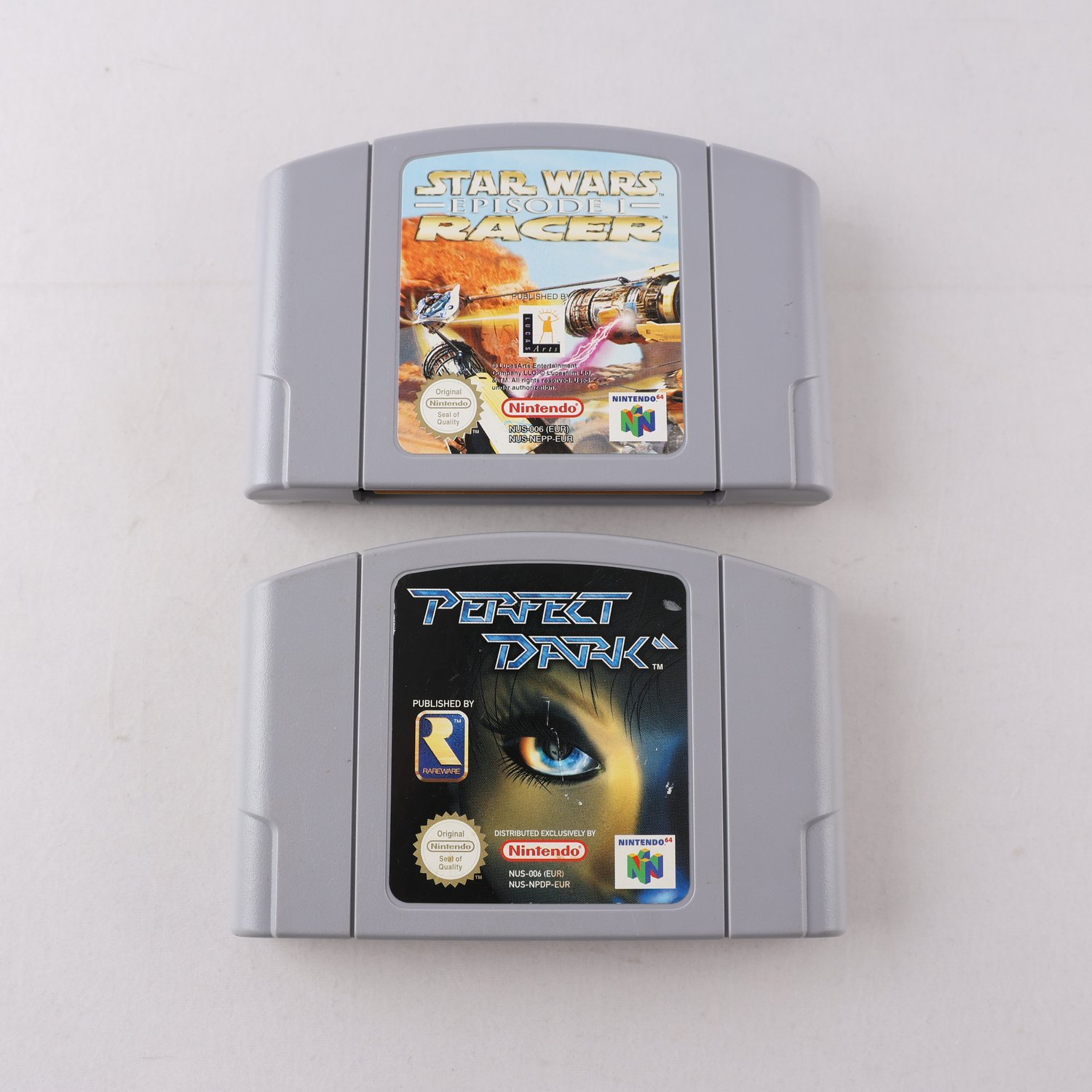 Spel, nintendo 64, Star wars episode 1 racer & Perfect dark