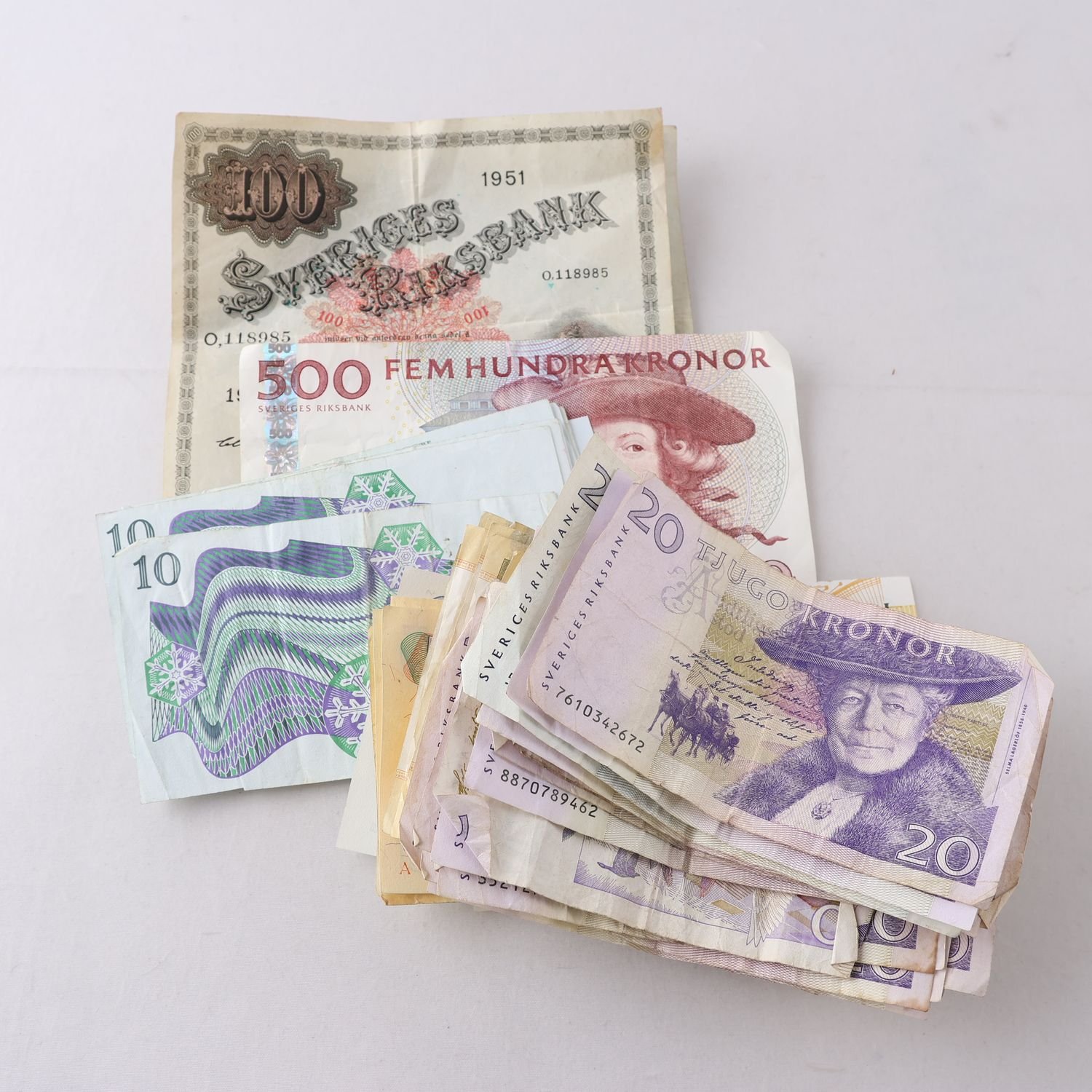 Svenska sedlar, utgångna