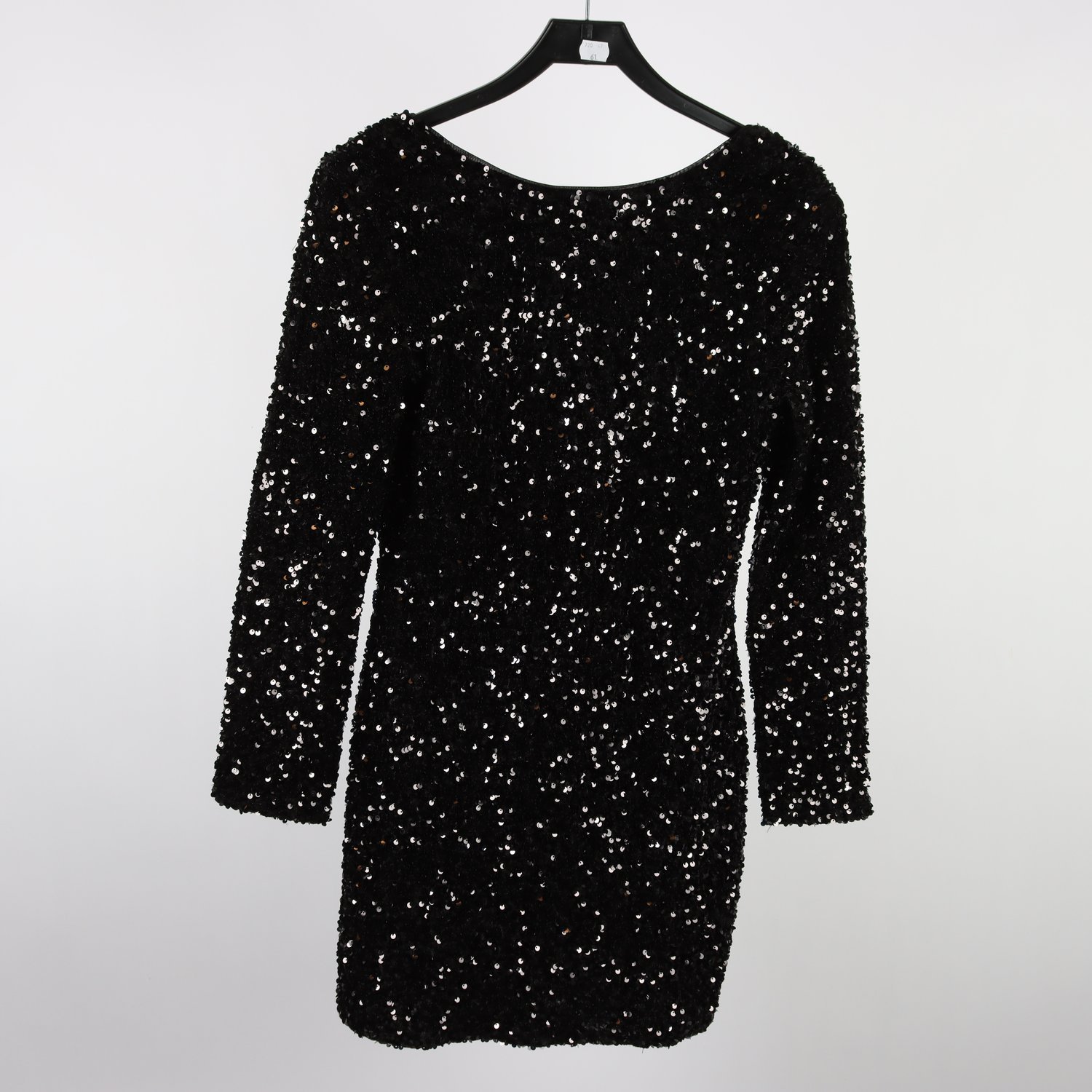 Klänning, H&M, svart, paljetter, stl. S