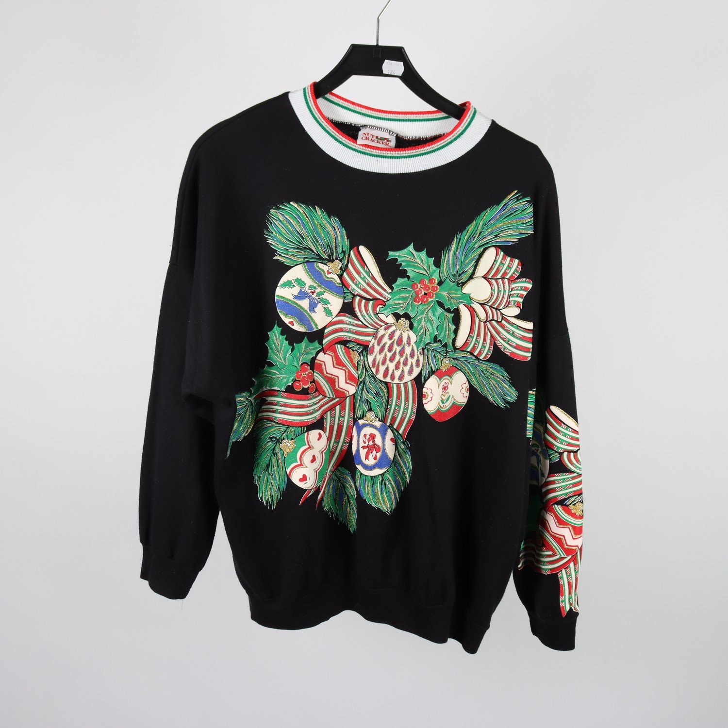 Jultröja, Nut Cracker, svart, stl. 40