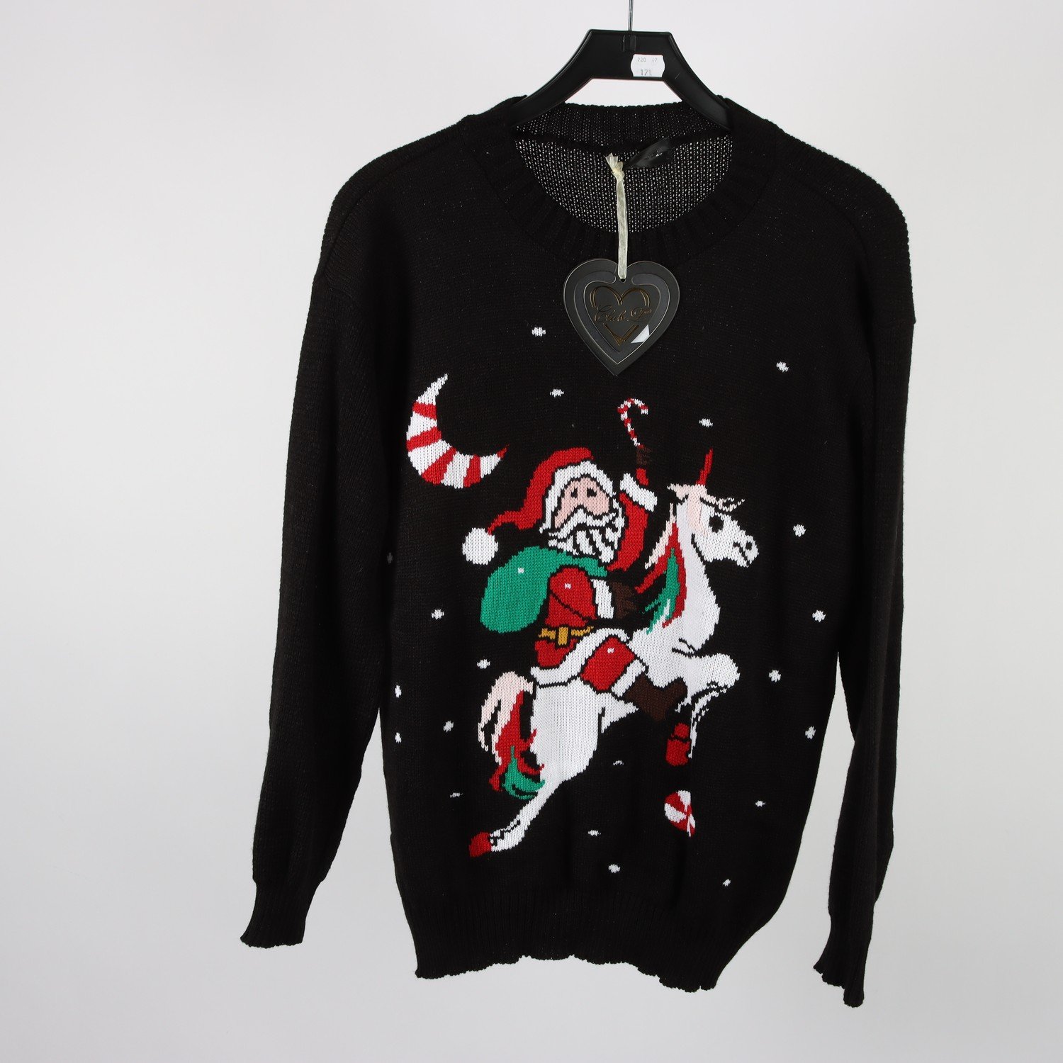 Jultröja, Club, svart, stl. L