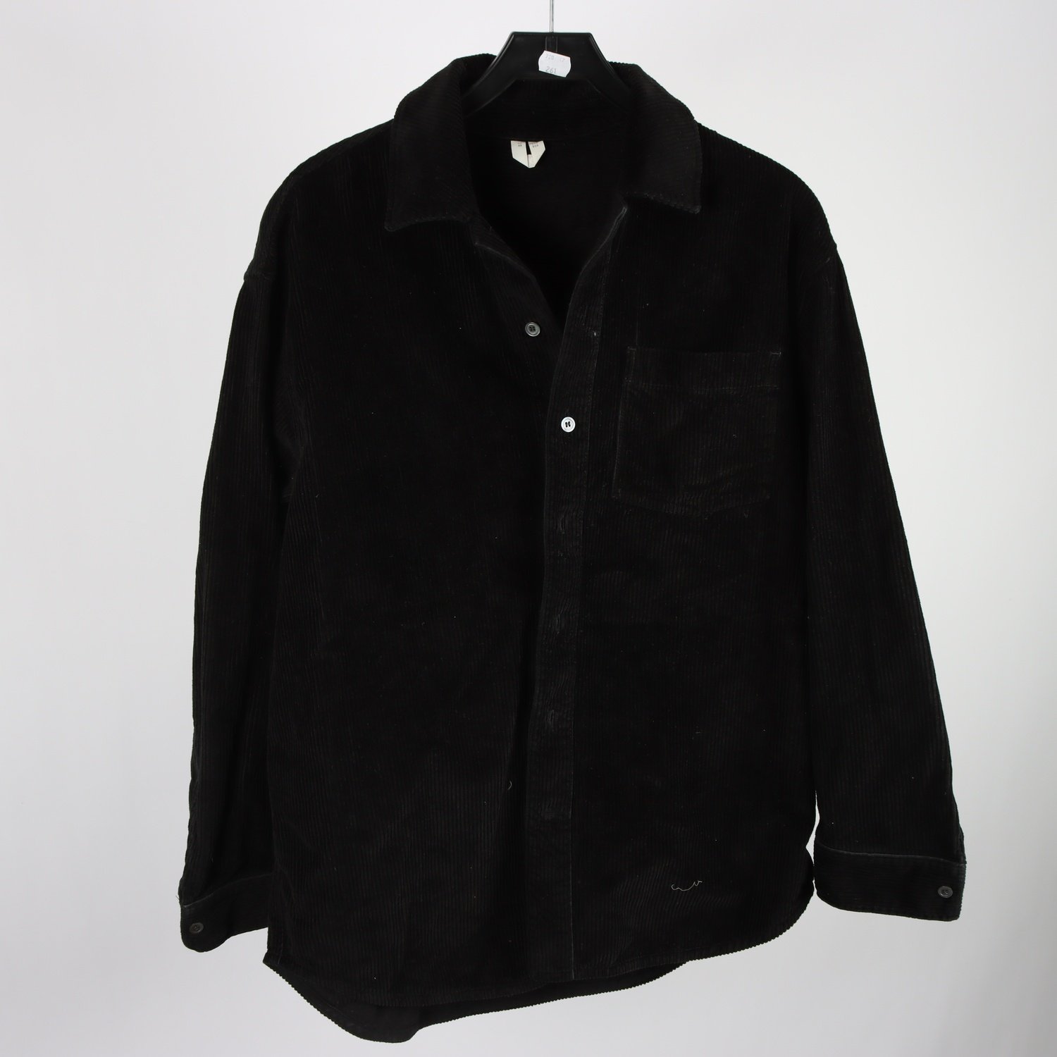 Skjorta, Arket, svart, manchester, stl. 46.