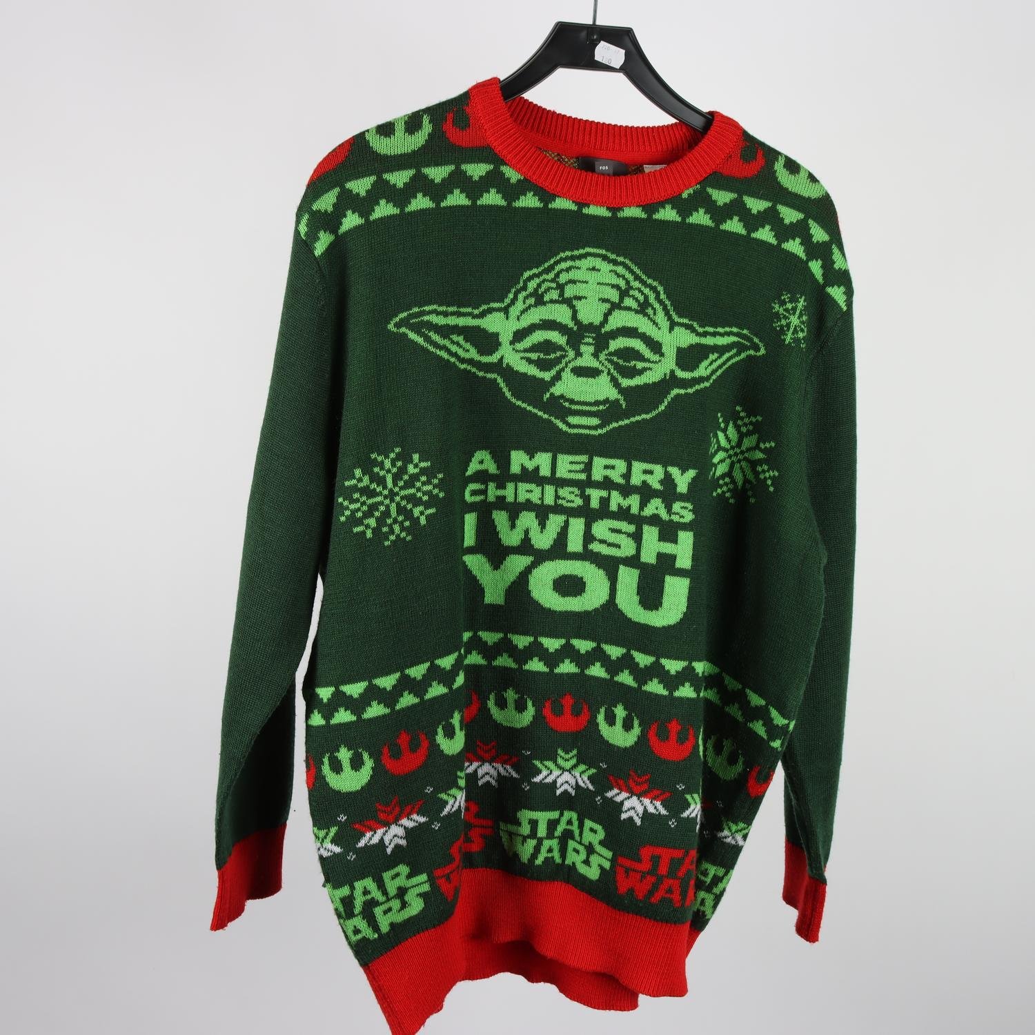 Jultröja, H&M Star Wars, grön, stl. L