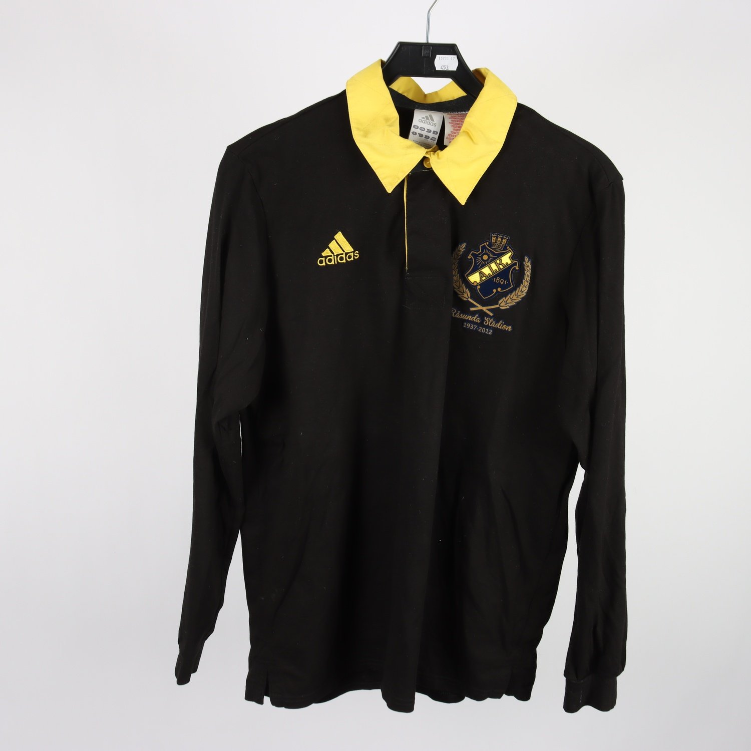 Tröja, Adidas, AIK, svart, gul, stl. L