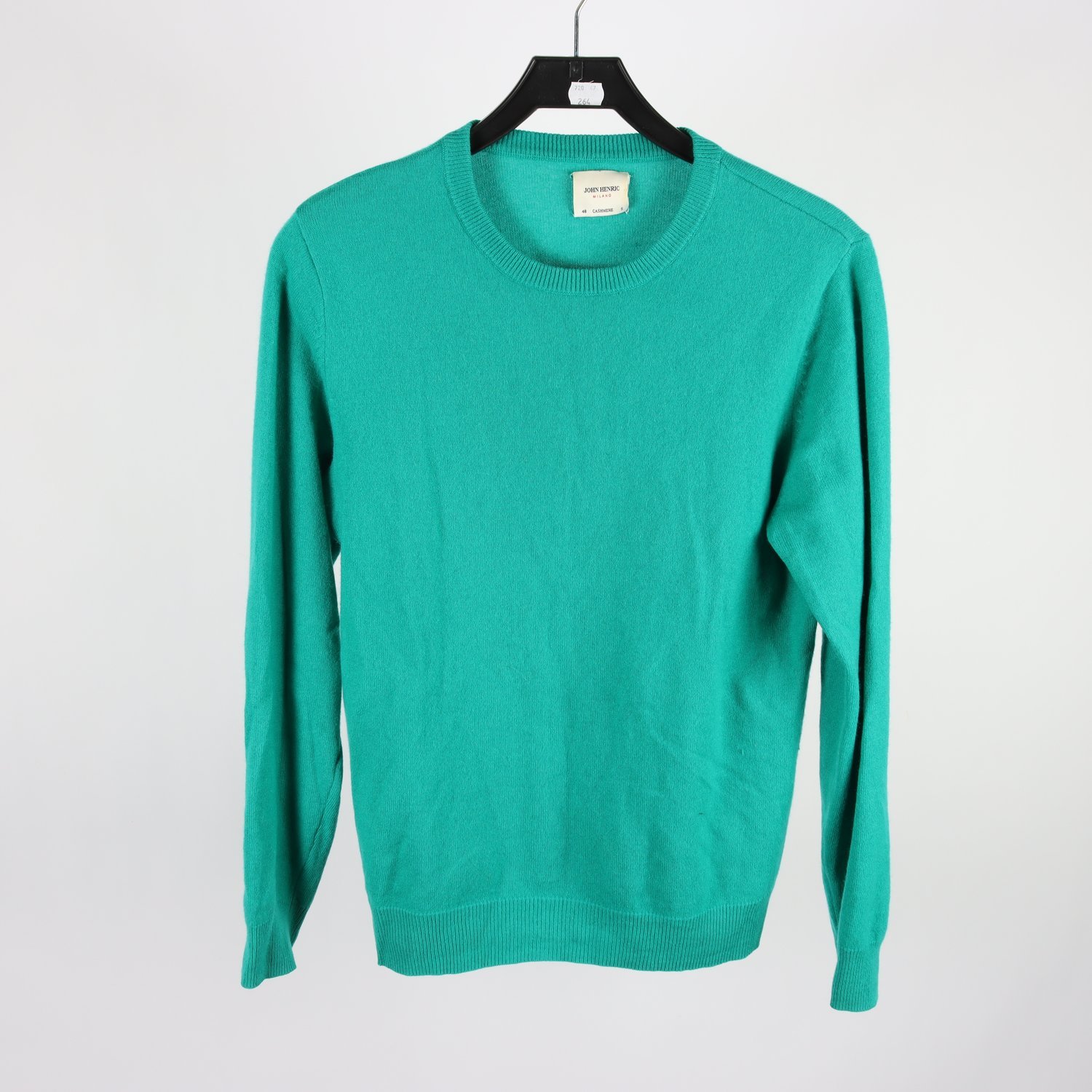 Tröja, John Henric, grön, cashmere, stl. 48.