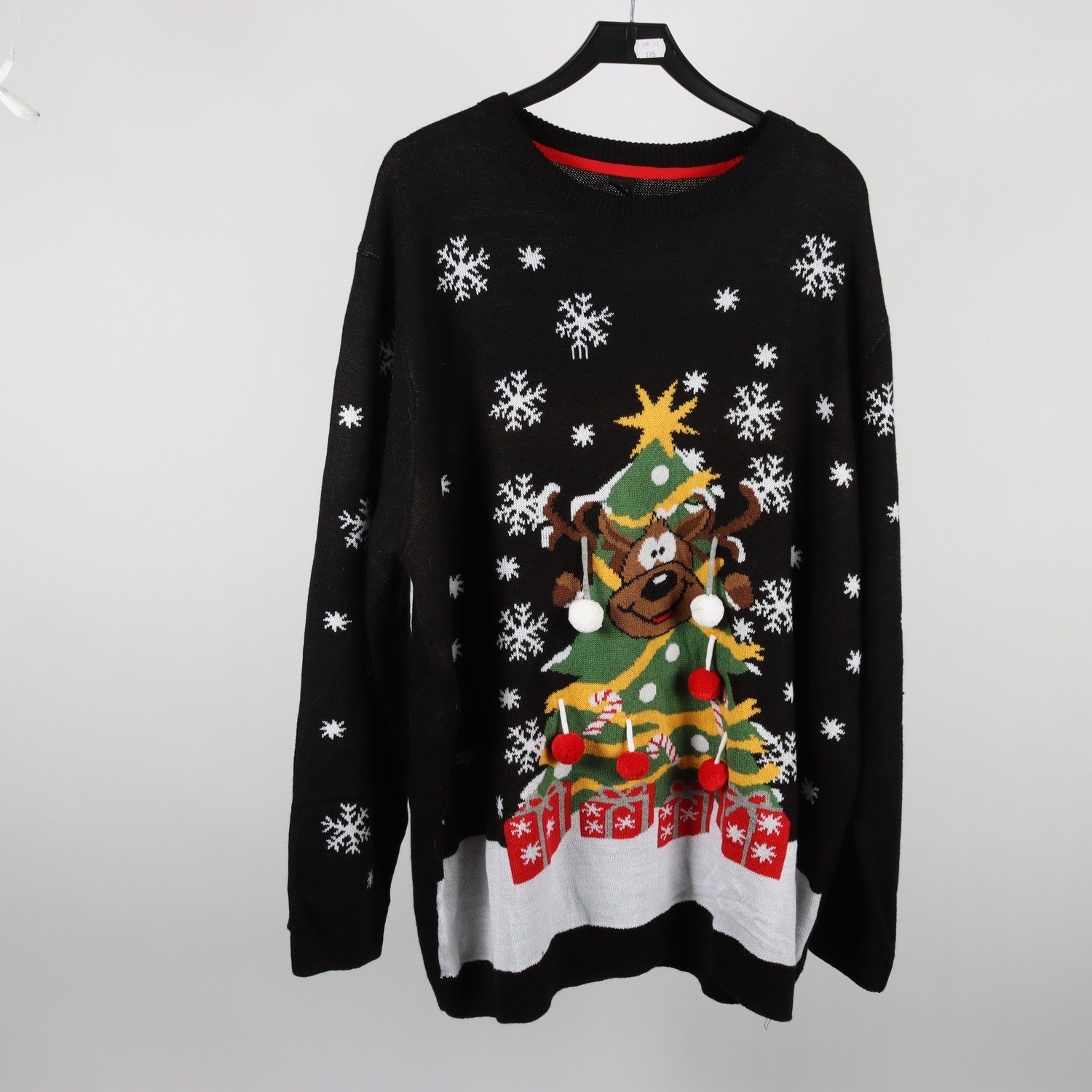 Jultröja, Ellos, svart, stl. 6XL