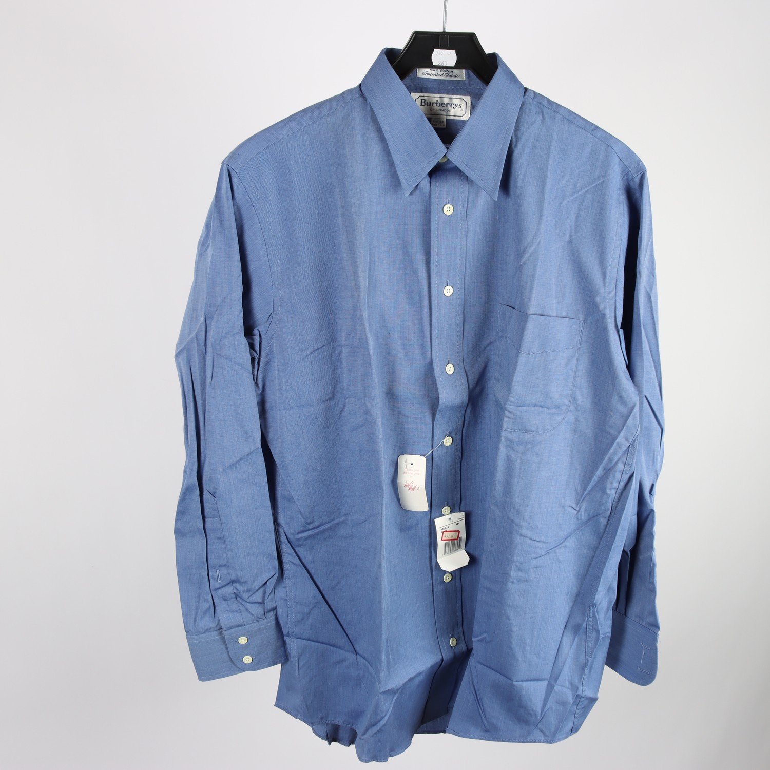 Skjorta, Burberrys, blå, stl. 15 1/2/33.