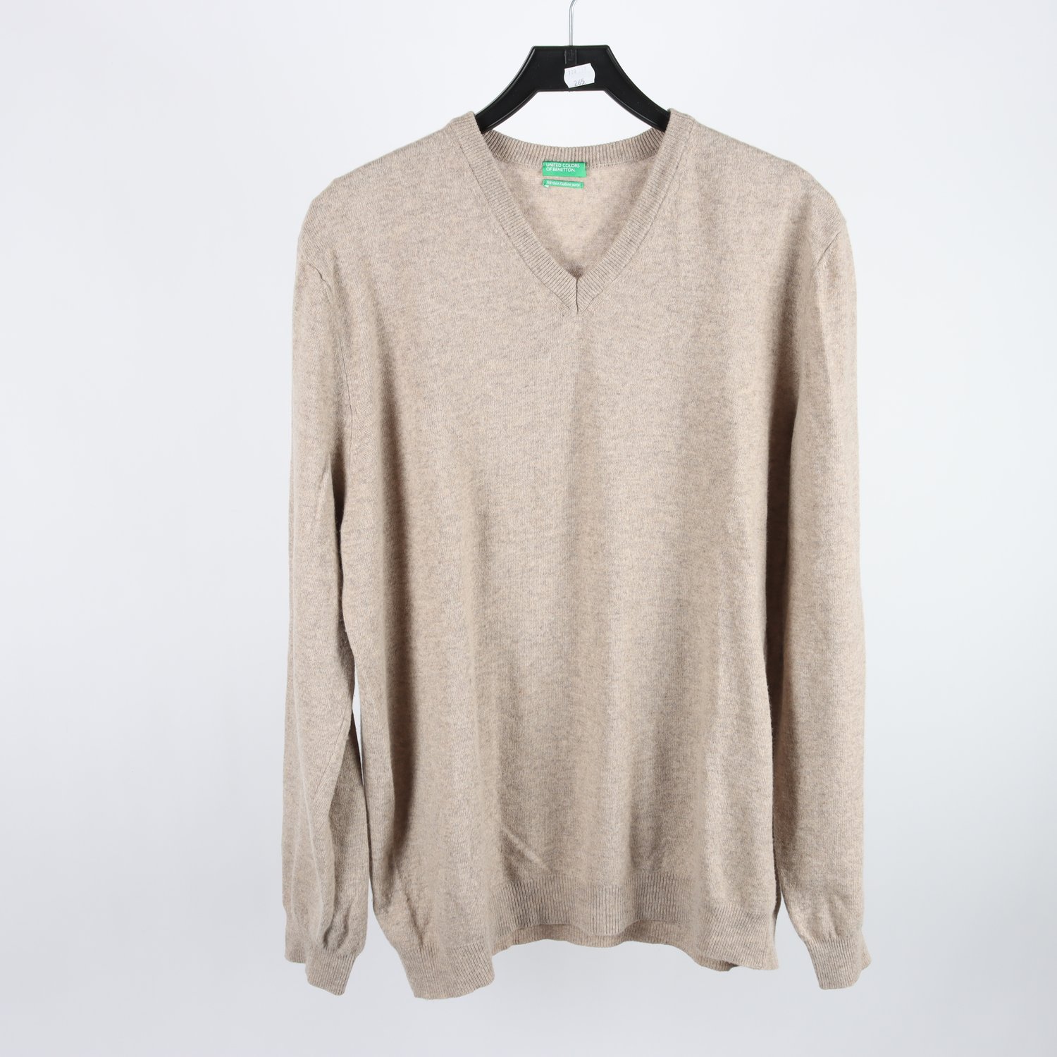 Tröja, Benetton, beige, ull, stl. XXL.