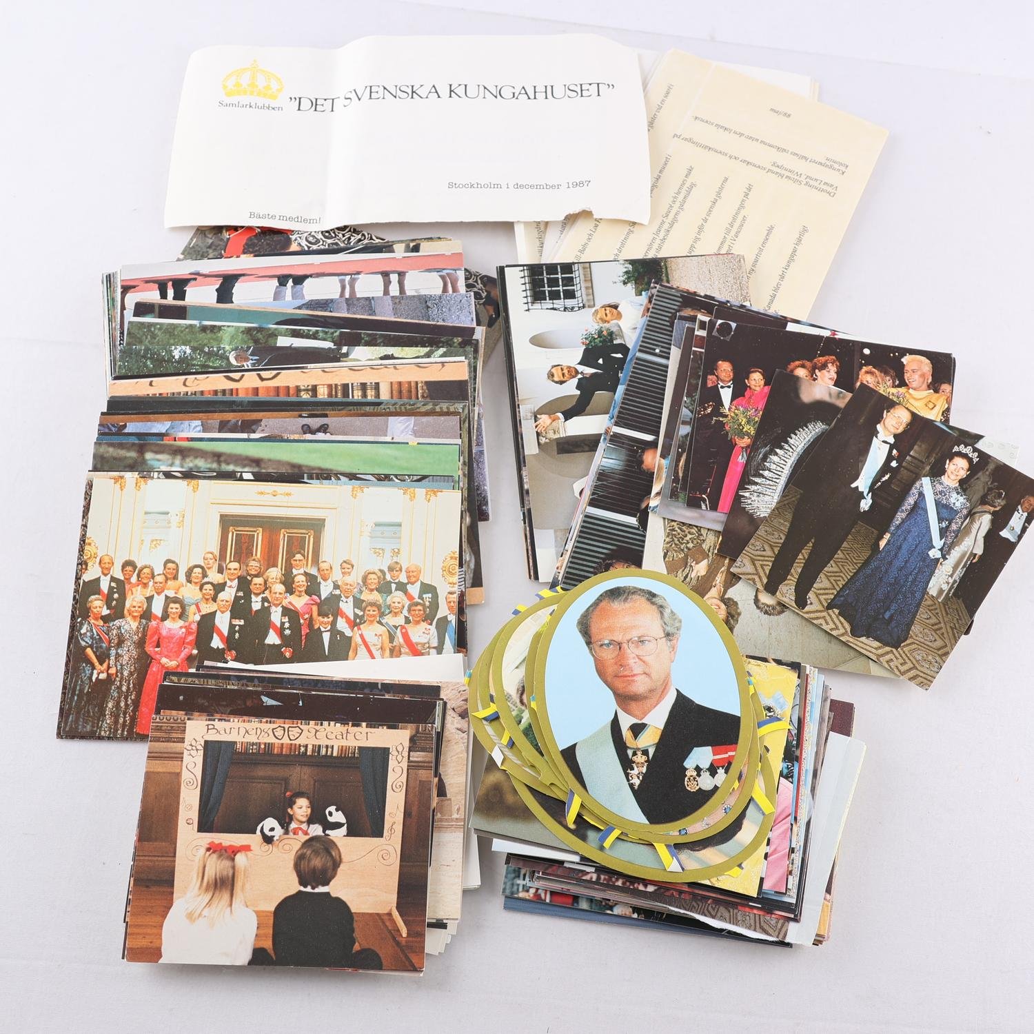 Samling med bilder på det svenska kungahuset