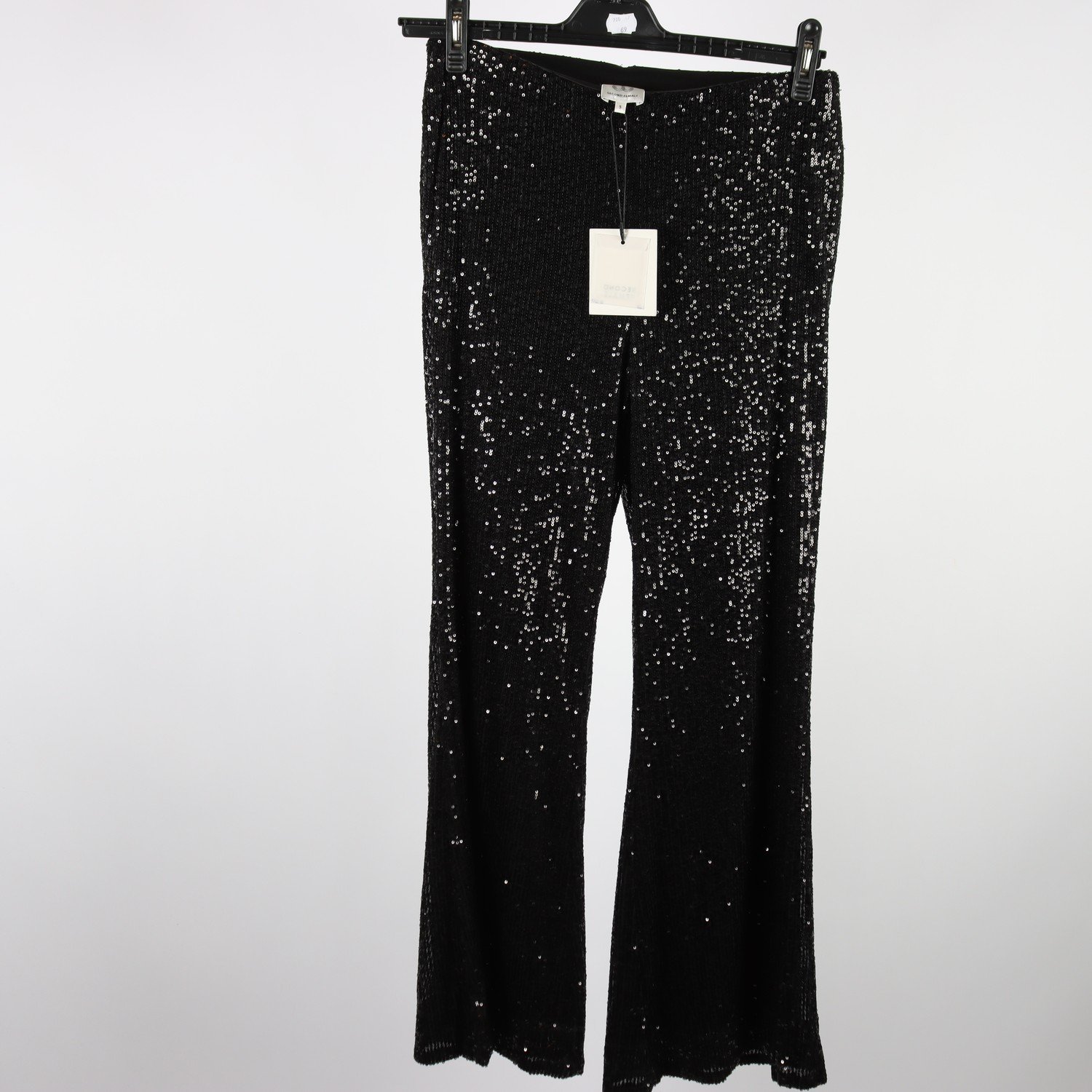 Byxor, Second Female, svart, paljetter, stl S