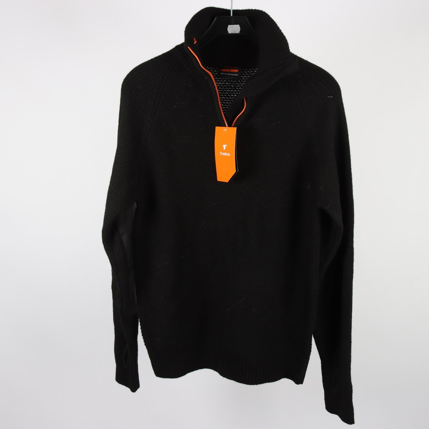 Tröja, Timbra, svart, ull, stl. M.