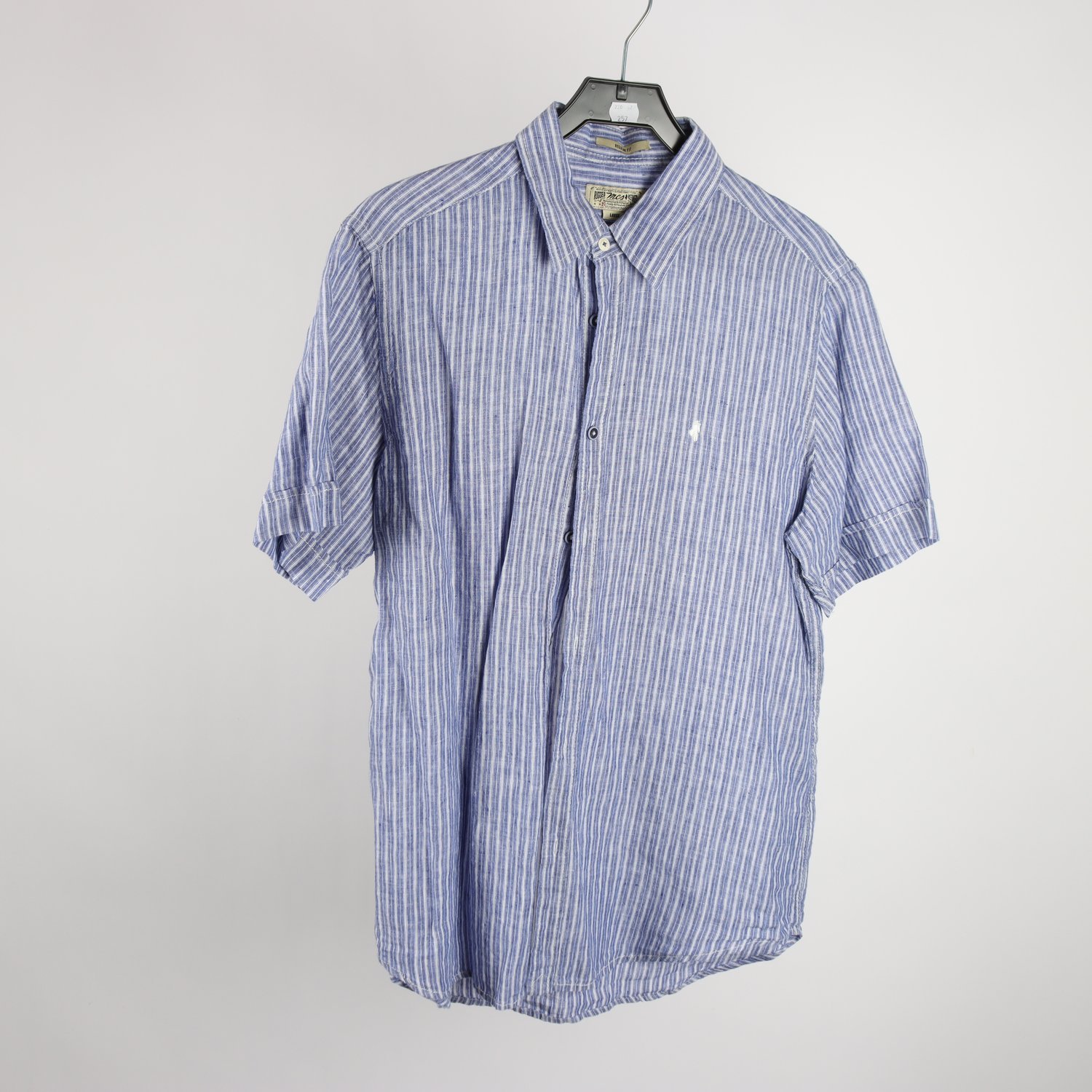 Skjorta, MCS, randig, blå, vit, stl. L.