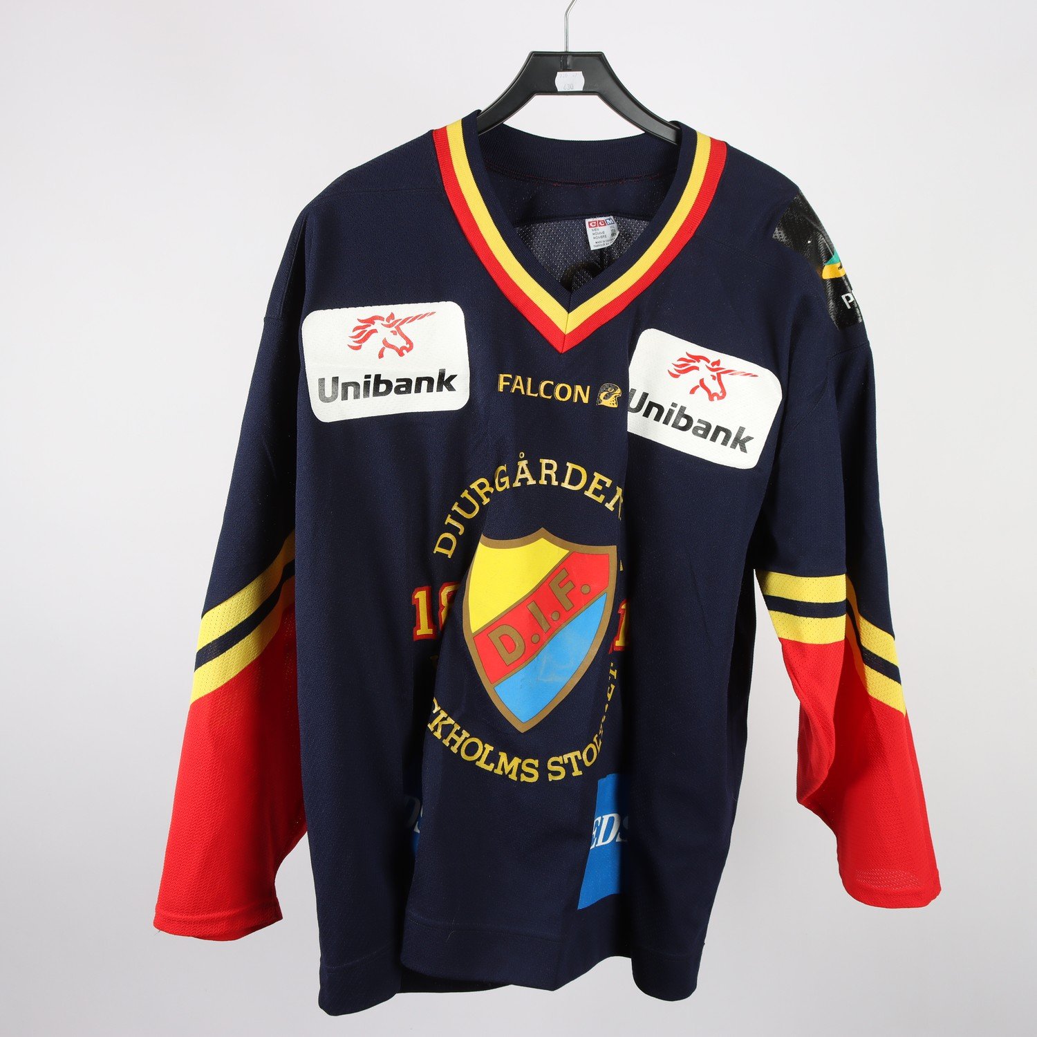 Hockeytröja, CCM, Djurgården, DIF, blå, stl. XXL.