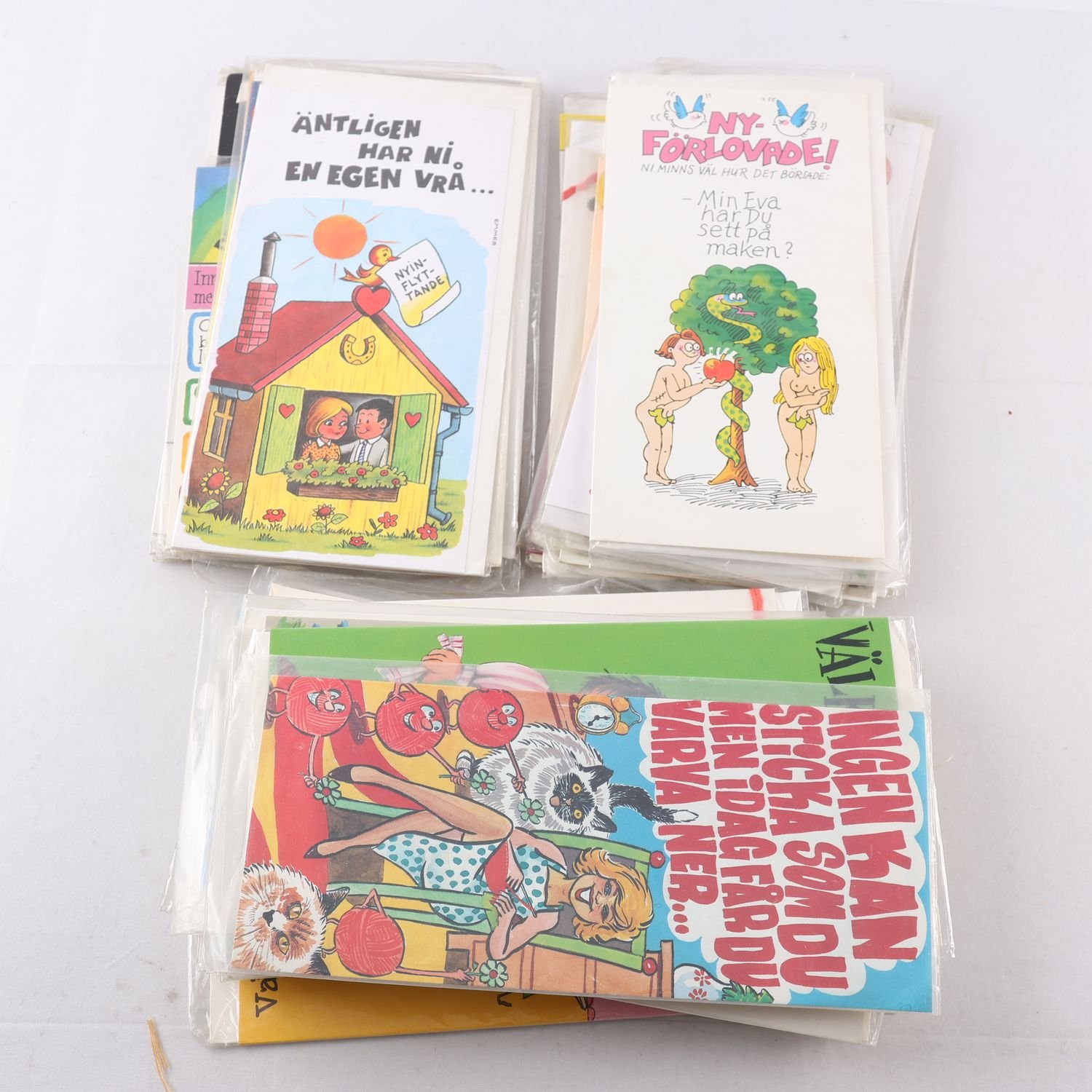 Samling med gratulationskort