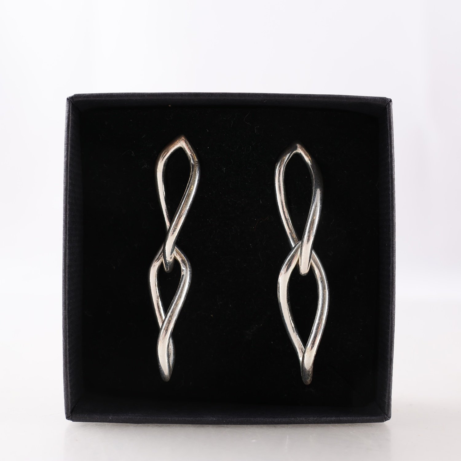 Örhängen, silver 925, modern stil, vikt: 10.1g