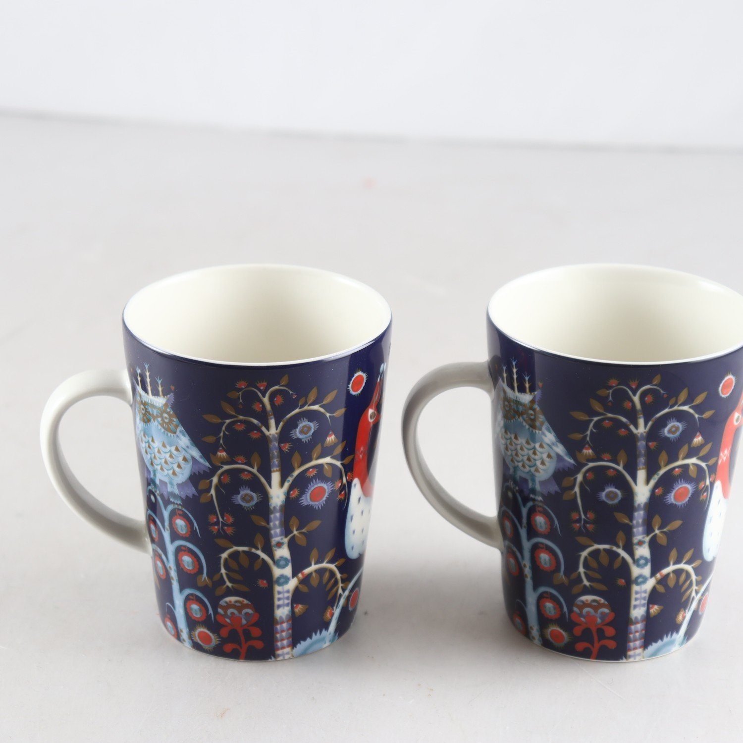 Koppar, porslin, Taika, Iittala, 2 st