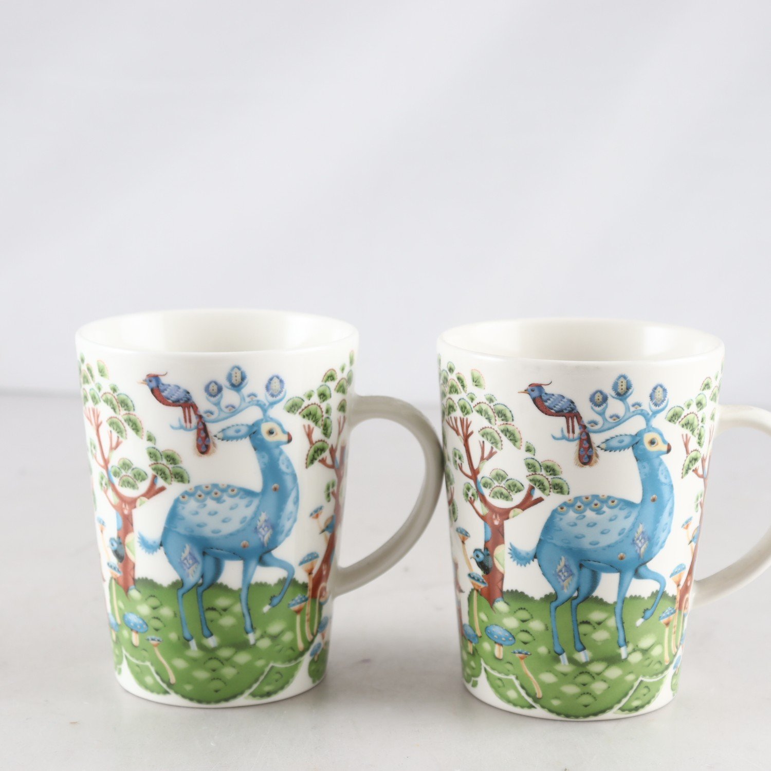 Koppar, porslin, Taika, Iittala, 2 st