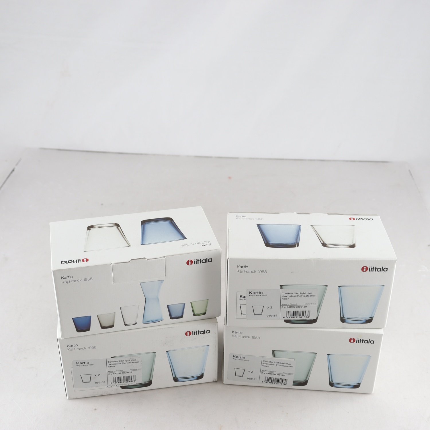 Glas, ”Kartio”, Kaj Franck, Iittala, 8 st.